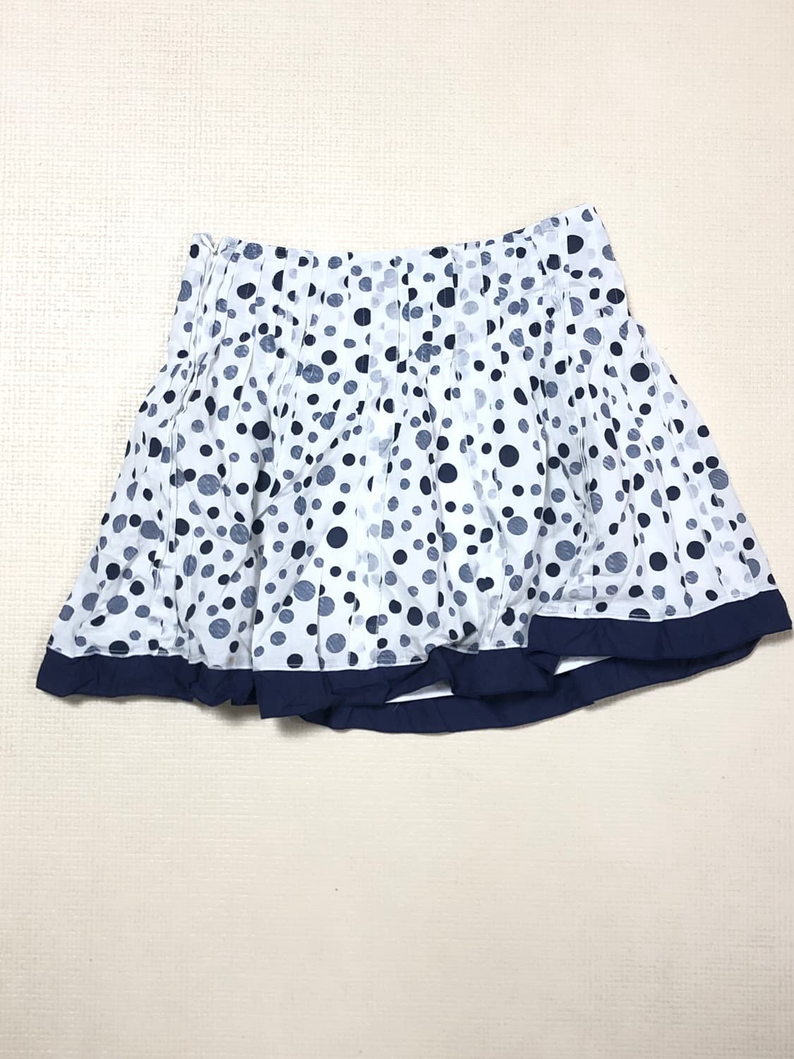 빈티지 화이트 블루 도트 스커트 상품이미지8