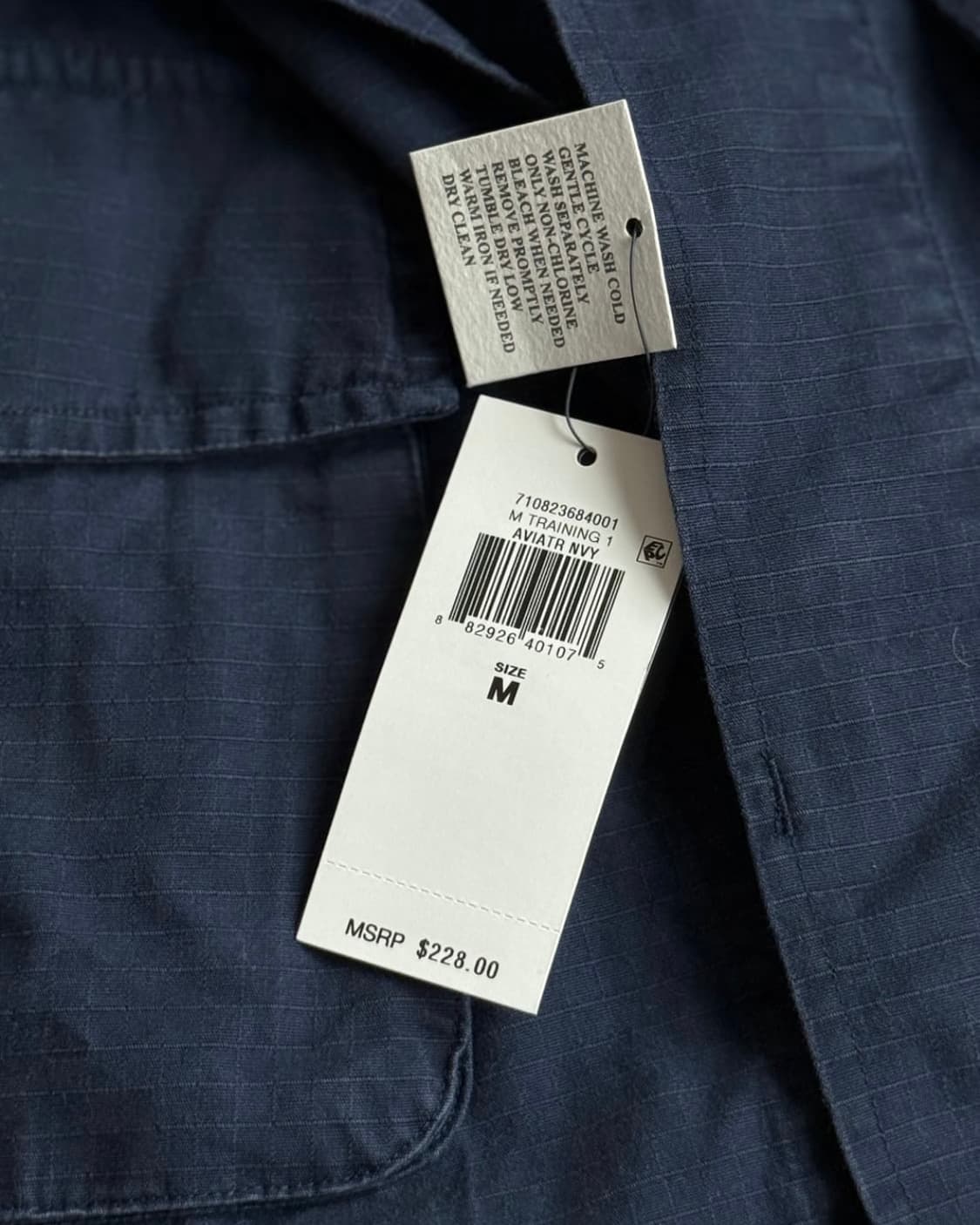 폴로 랄프로렌 - 밀리터리 네이비 립스탑 정글 퍼티그 자켓 새상품 상품이미지7