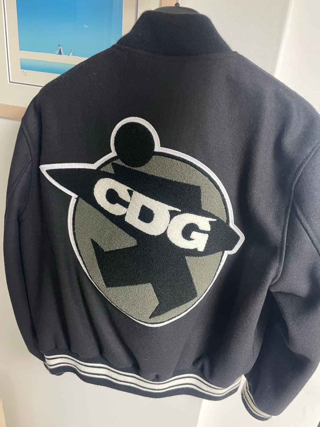 스투시 x CDG 바시티자켓 M 상품이미지4