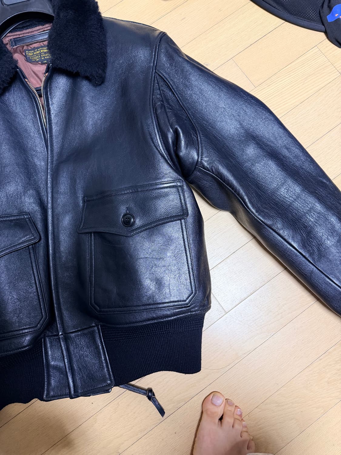 아카펠라클로딩 Lot. 203 50s G-1 가죽 자켓 상품이미지3