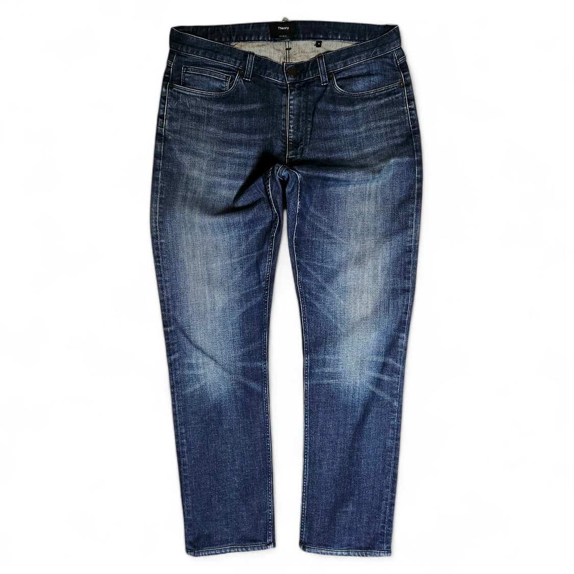 [34][띠어리Theory] 라피 슬림핏 스트레이트 데님 팬츠 다크인디고 상품이미지1