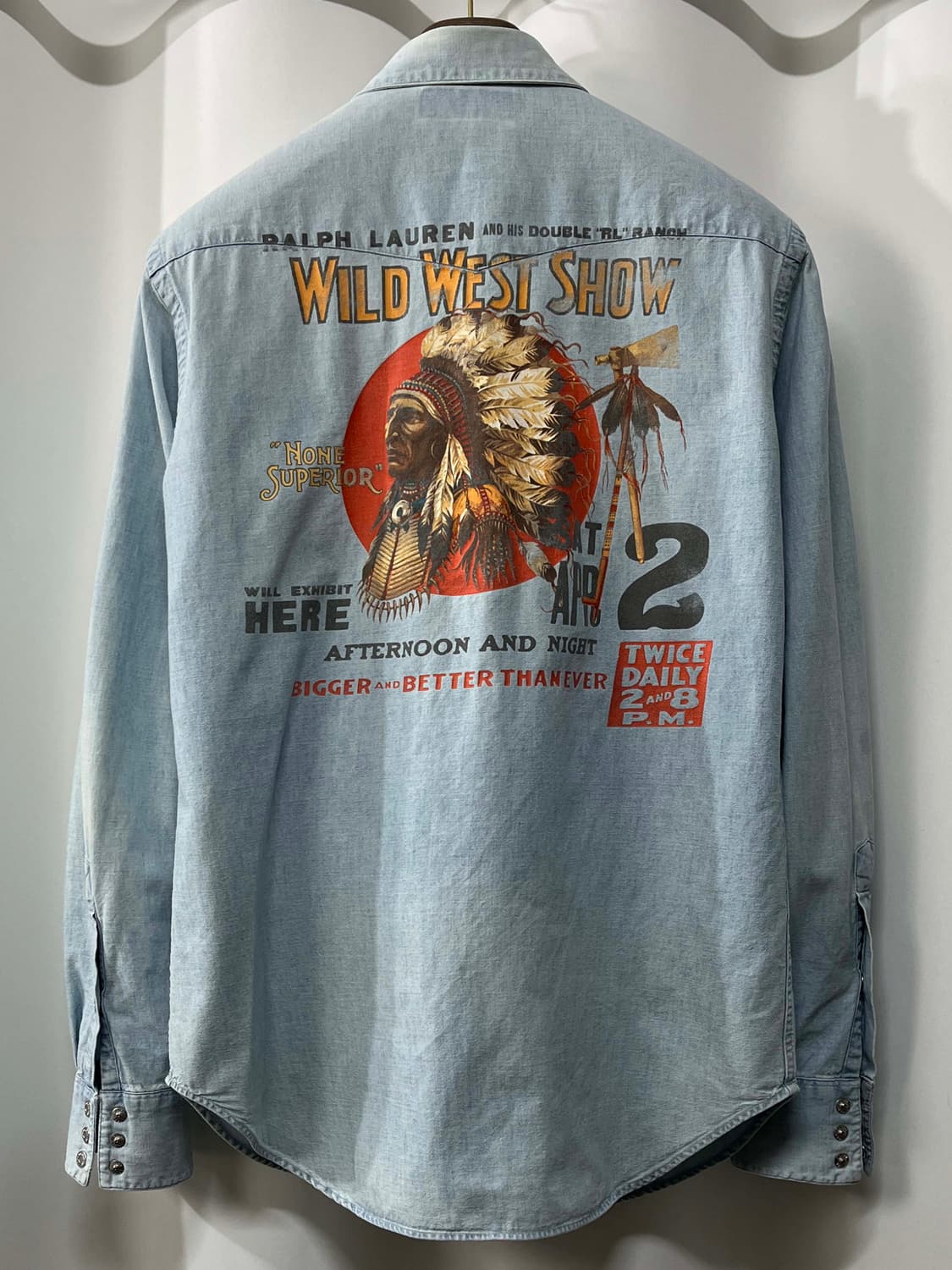 폴로 랄프로렌 인디언헤드 데님 콘초 사우스웨스턴 셔츠 상품이미지2