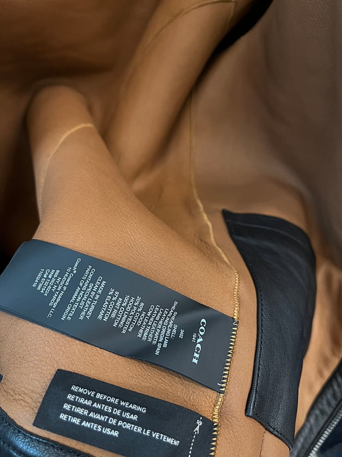 95) 코치 x 챔피온 시어링 무스탕 집업 상품이미지7