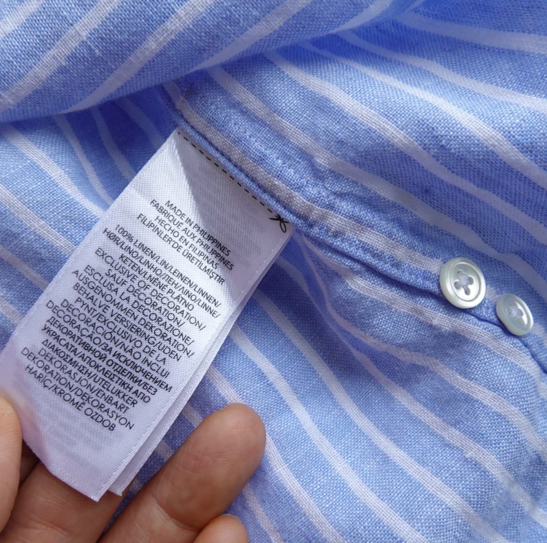 폴로 랄프로렌 스트라이프 린넨 셔츠 1927 상품이미지9