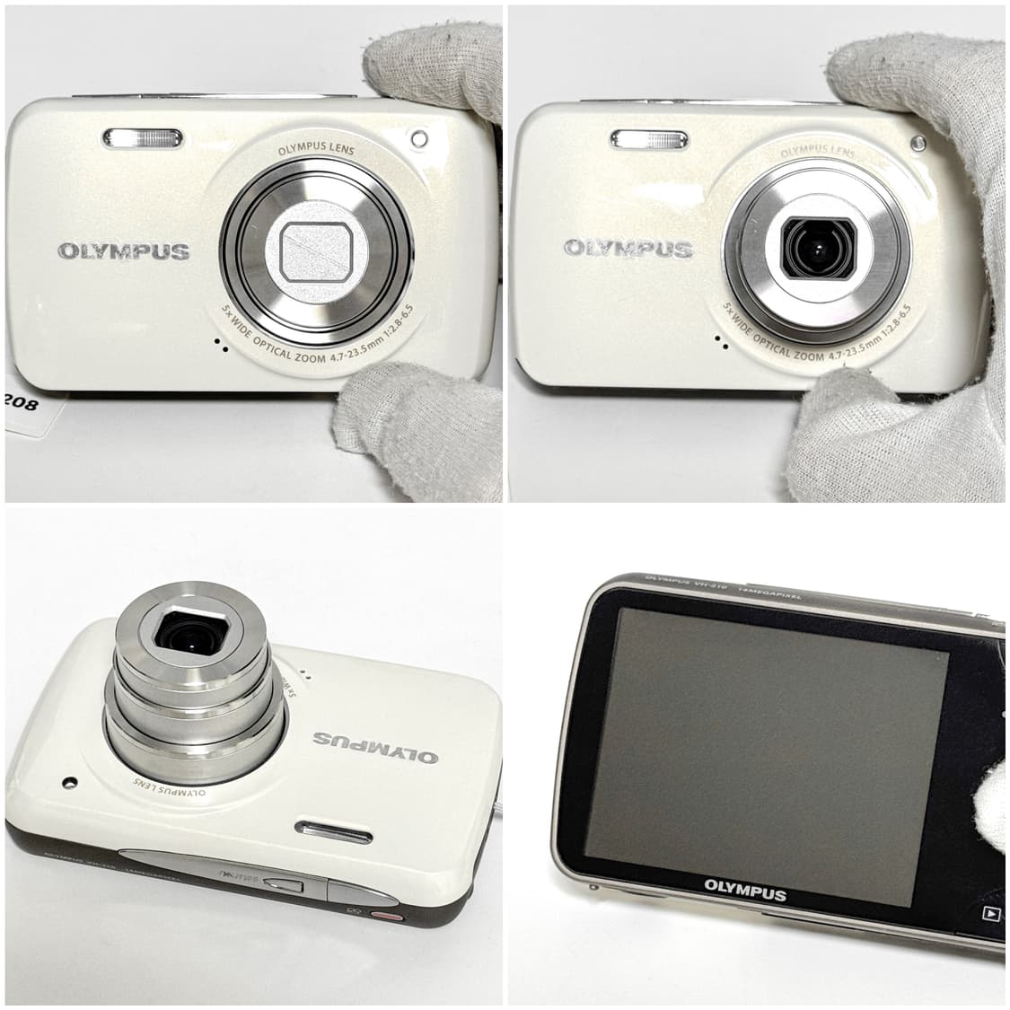 올림푸스 VH-210 화이트 아이보리 빈티지디카 상품이미지6