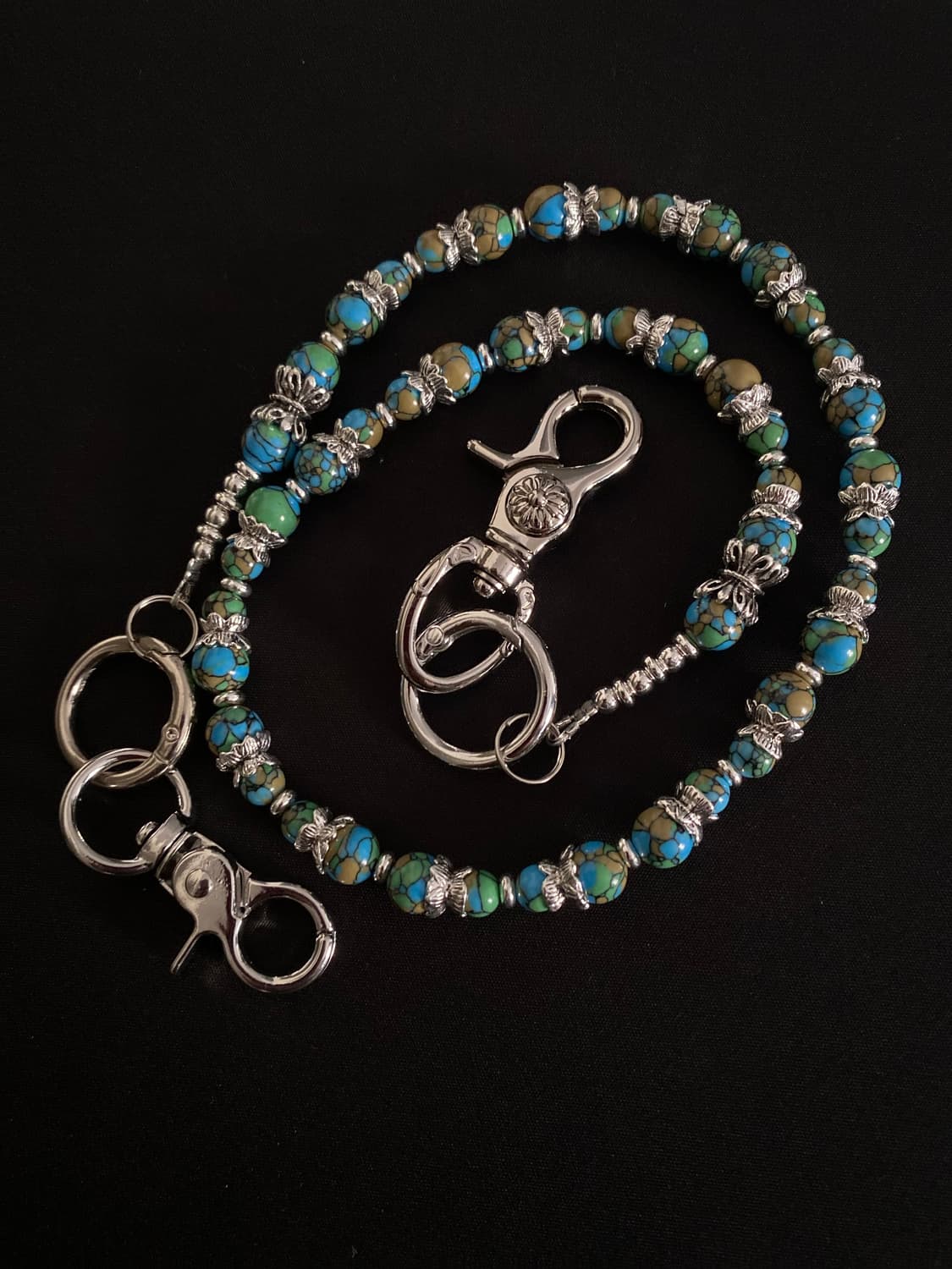 빈티지 레트로 체코 비즈 체인 상품이미지1