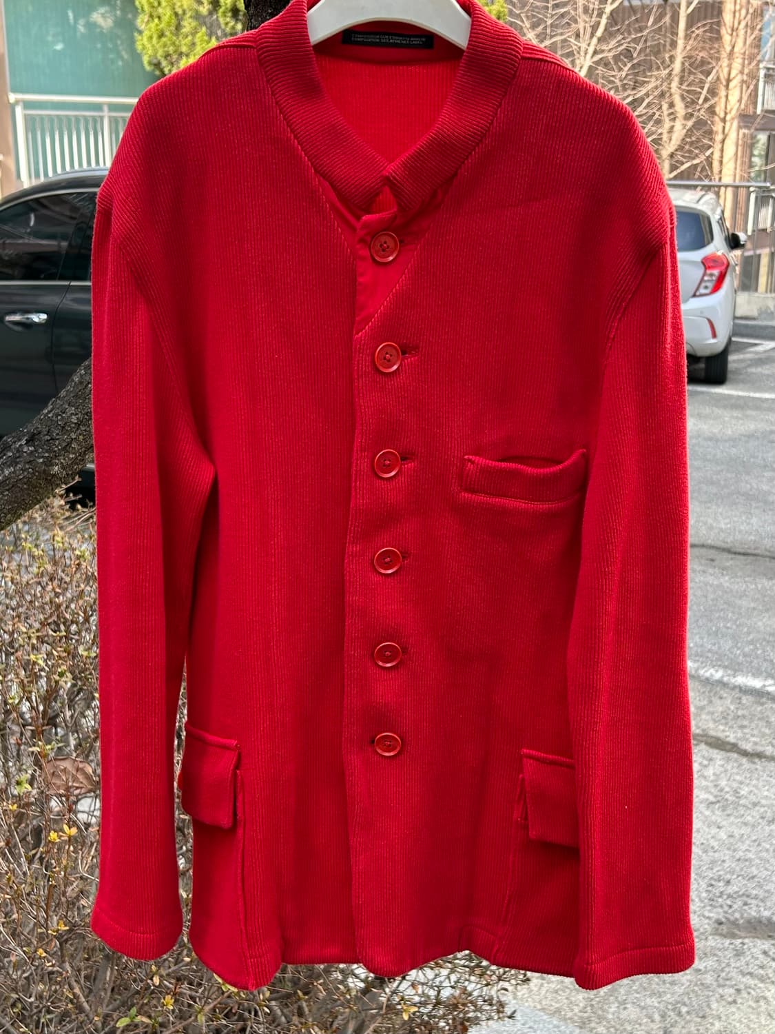 요지야마모토 뿌르옴므 08ss 레드 자켓 상품이미지2