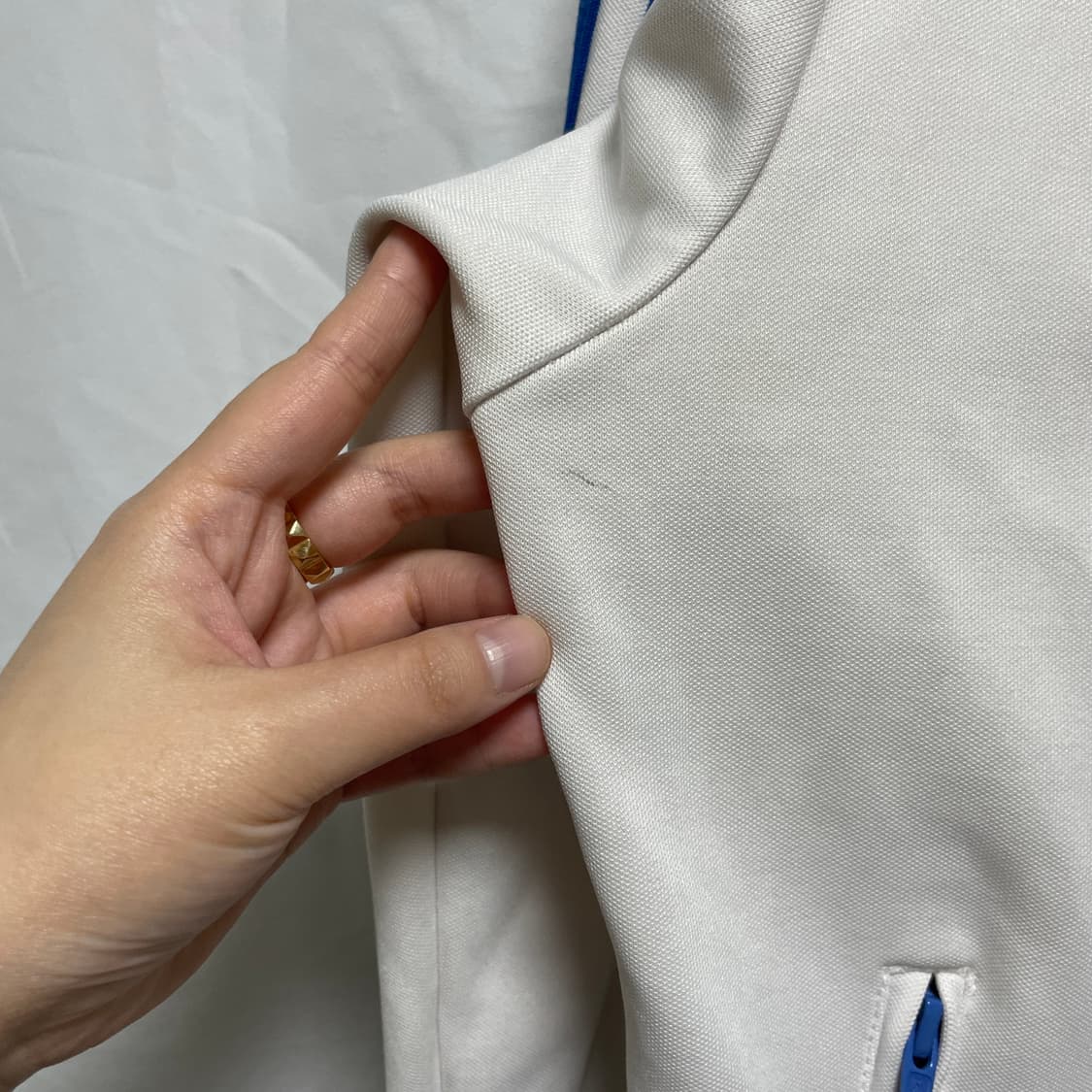 아디다스 화이트+블루 져지 상품이미지5