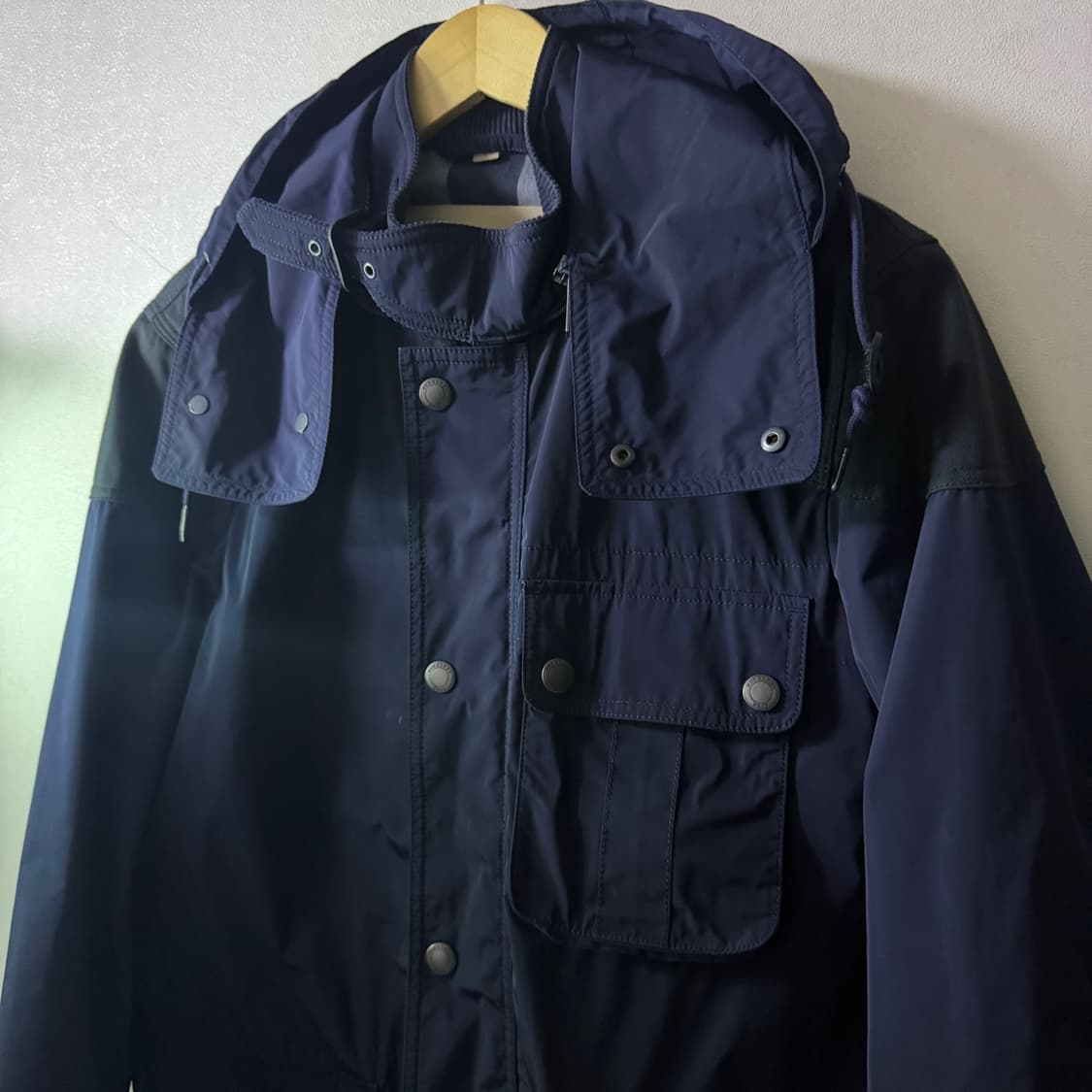 버버리 브릿 네이비 디테일 후드점퍼 L (슬림105) 상품이미지9