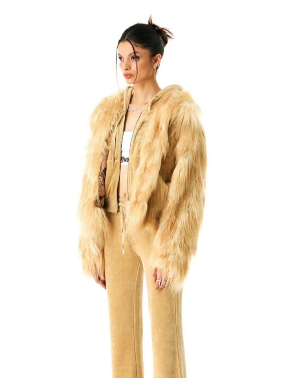 BADEE Hairy Faux Fur Jacket 상품이미지2