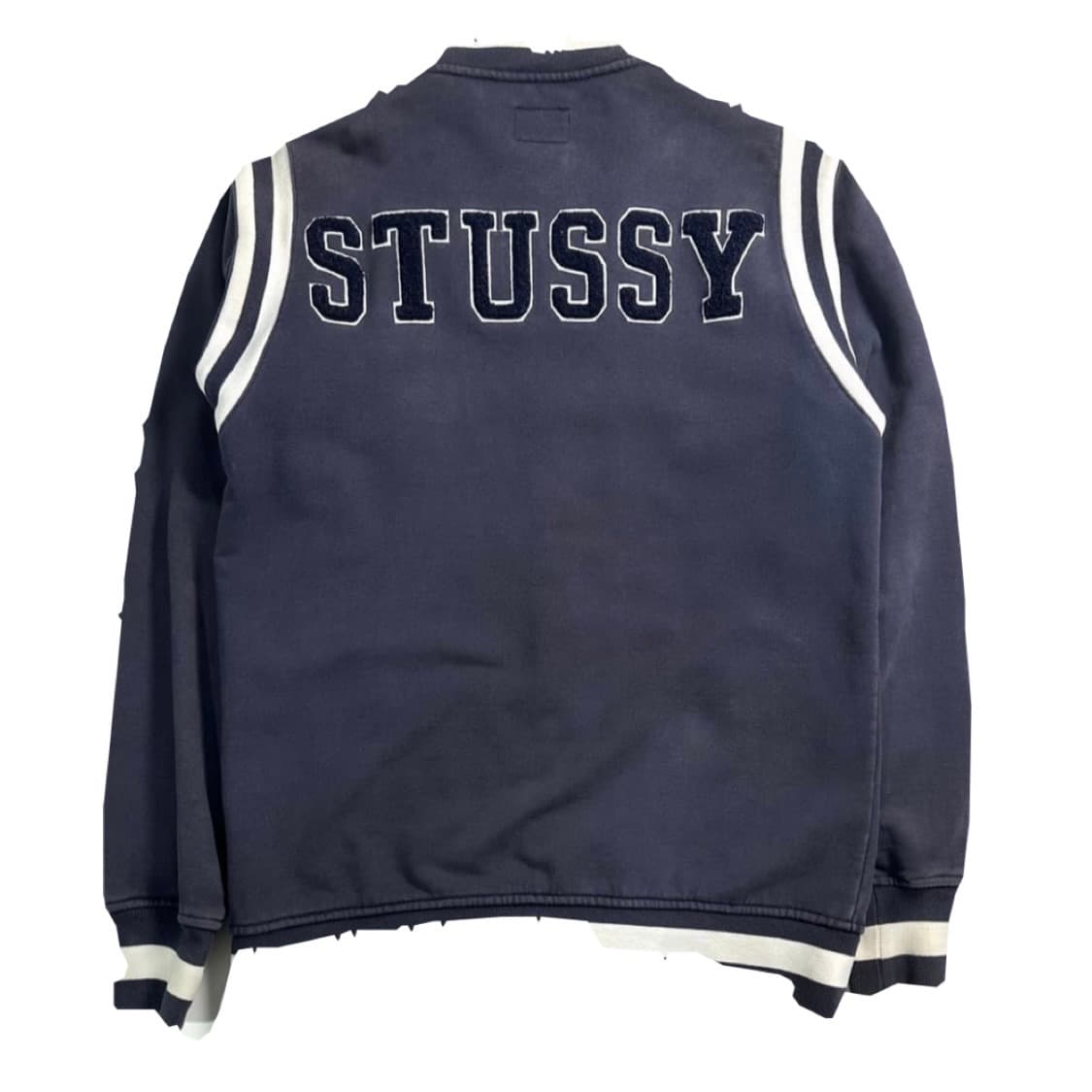빈티지 스투시 크라운 바시티 자켓 M사이즈 상품이미지2