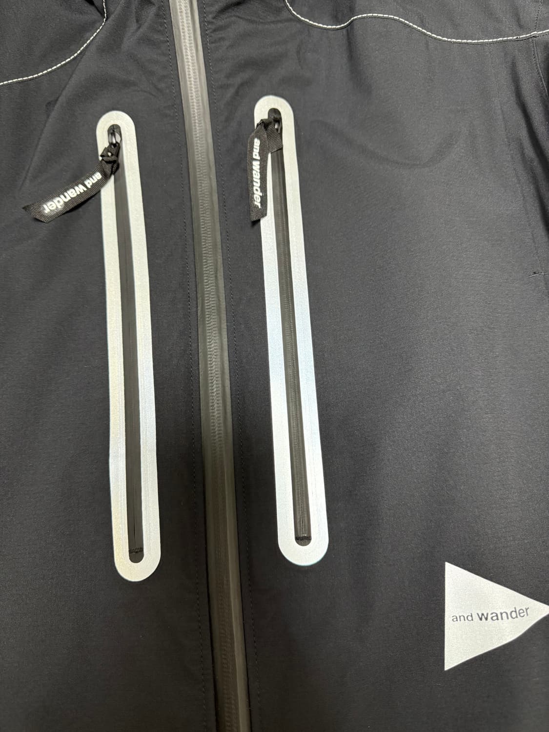 앤드원더 퍼텍스 쉴드 레인자켓 블랙 M사이즈 상품이미지2