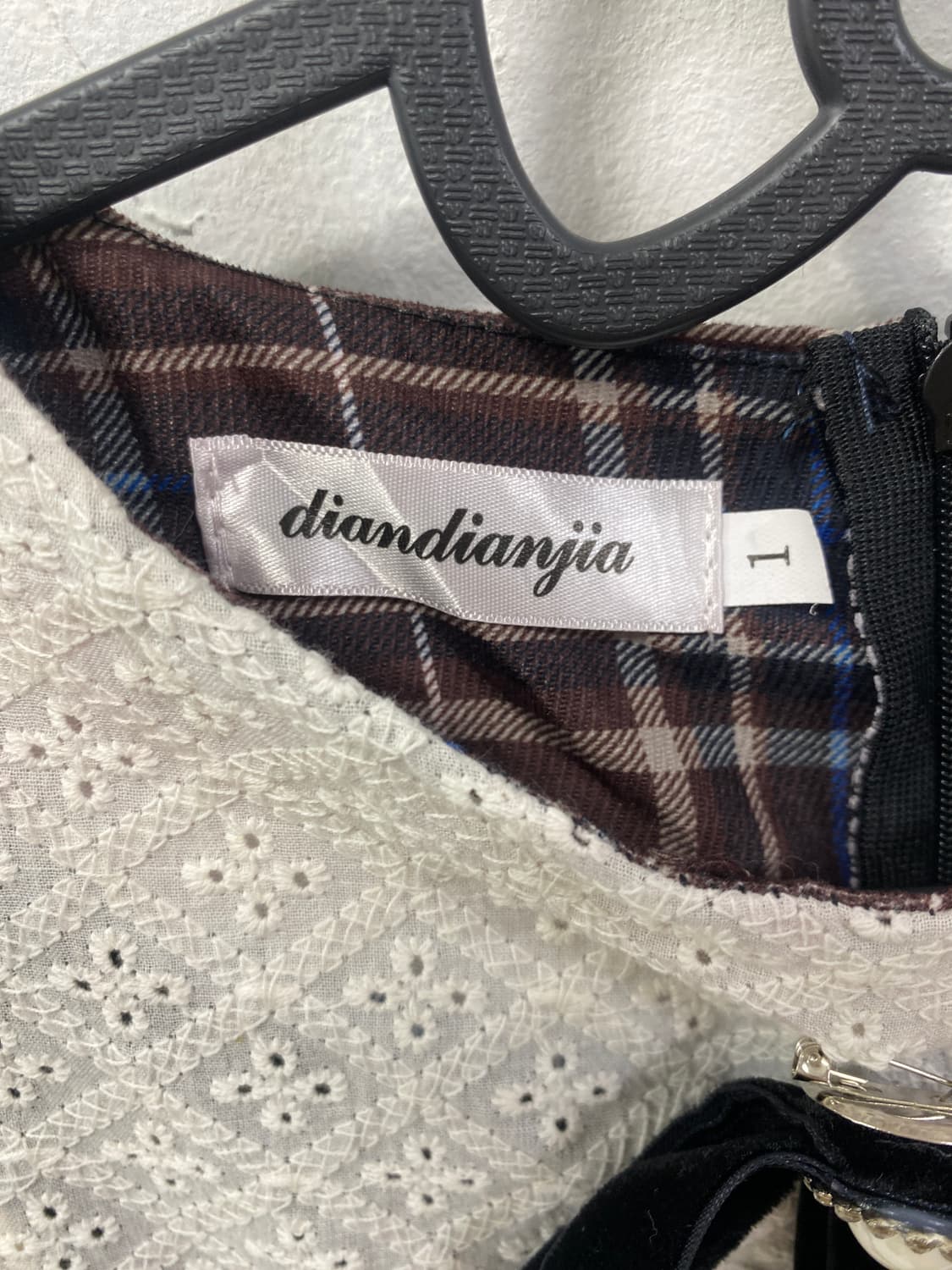 로걀 와인초코맛 체크 원피스 상품이미지9