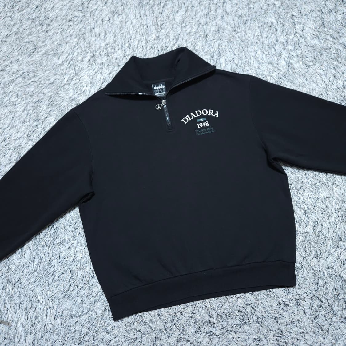 디아도라) M 남자 오버핏 하프집업 기모맨투맨 / 왕눈이샵 상품이미지2