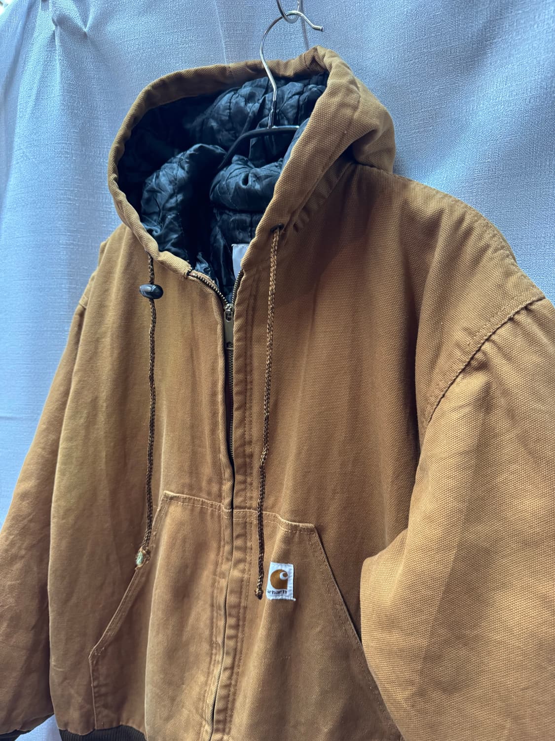 90's 칼하트 로고 USA 덕 액티브 자켓 L(2XL) 상품이미지2