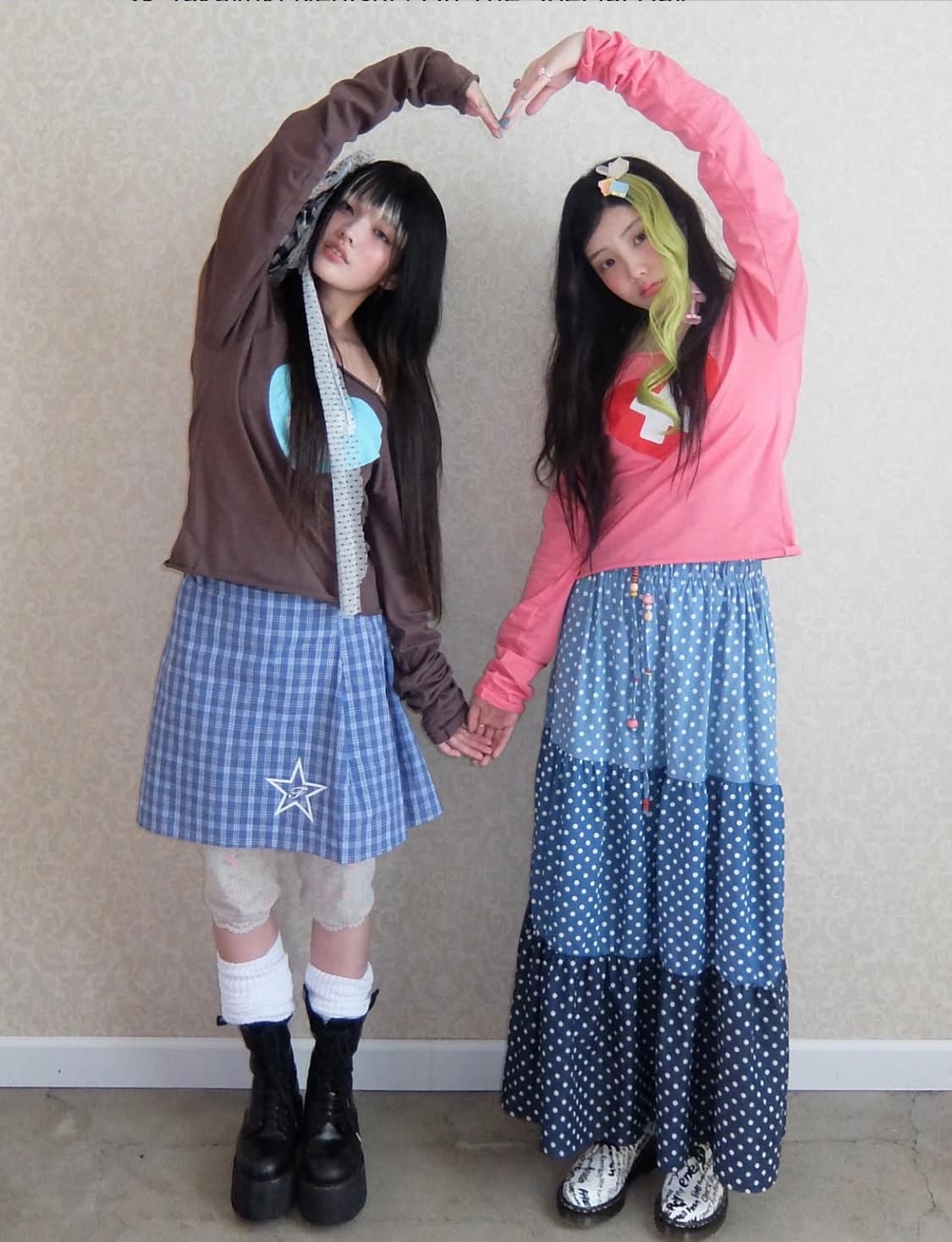 cross heart cut off t-shirt (brown) 상품이미지4