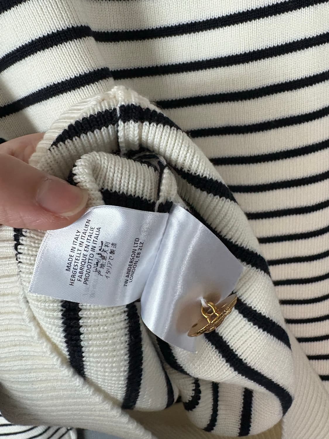 JW앤더슨 스트라이프 니트 S/S M사이즈 상품이미지6