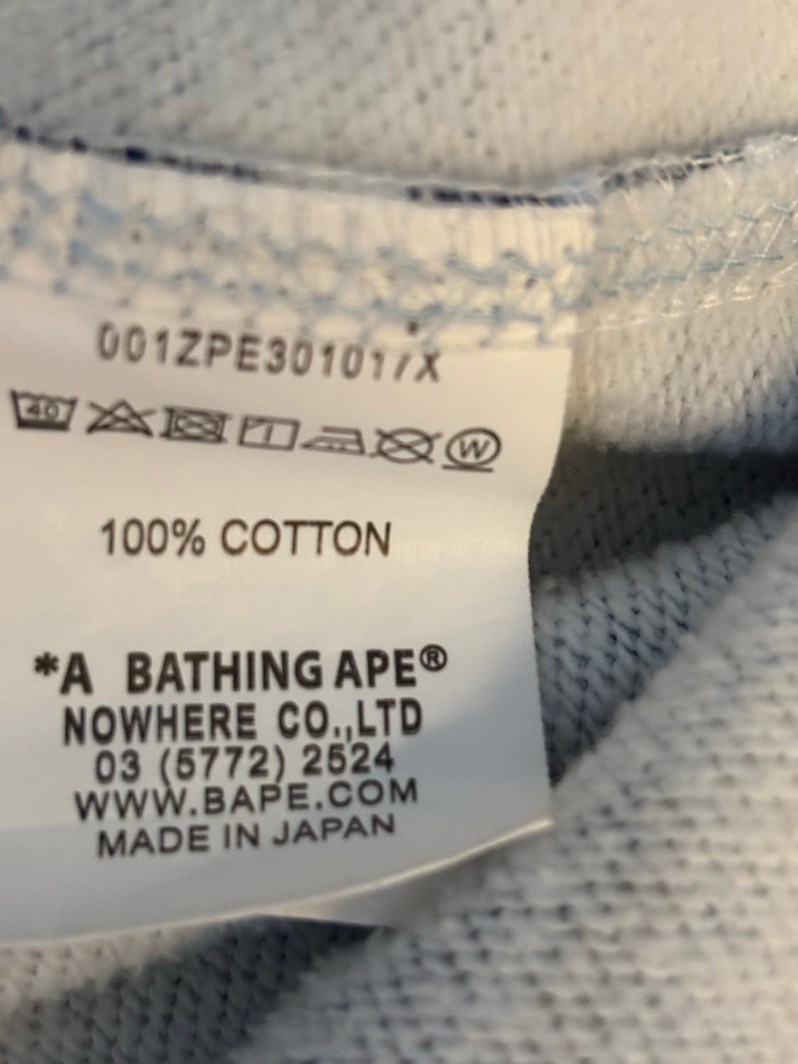 베이프 ABC 카모 샤크 풀 집 후드 블루 상품이미지6