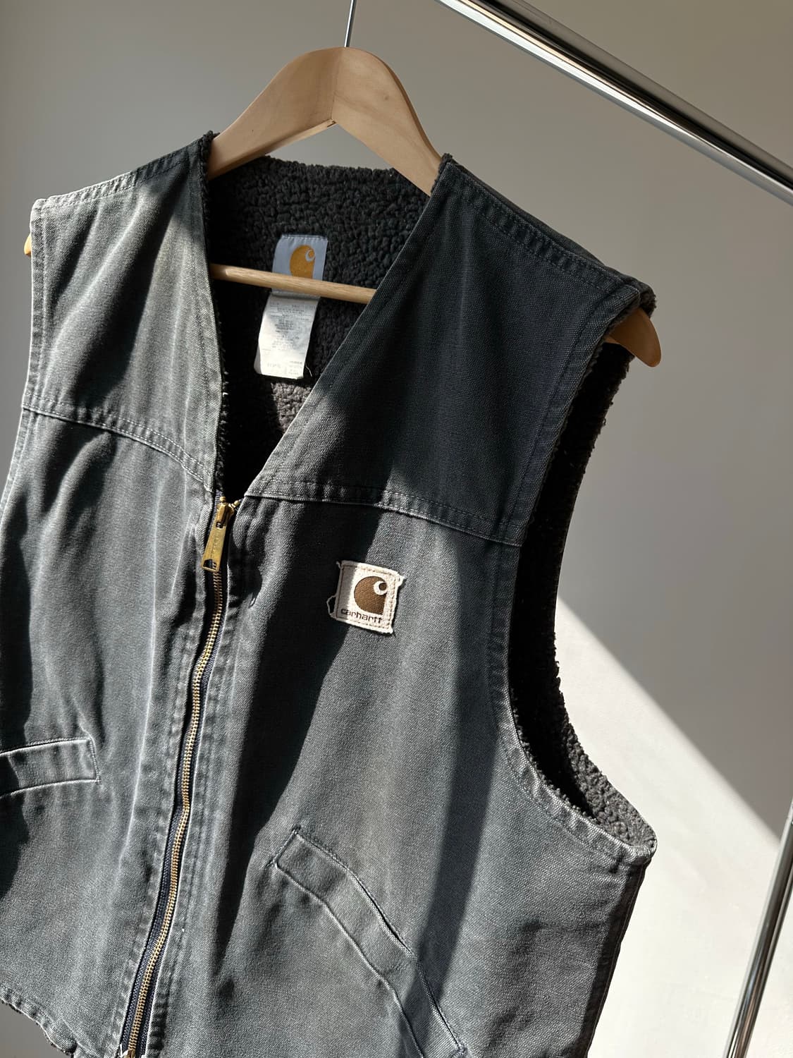 00s Carhartt Sherpa Lined Work Vest 상품이미지2