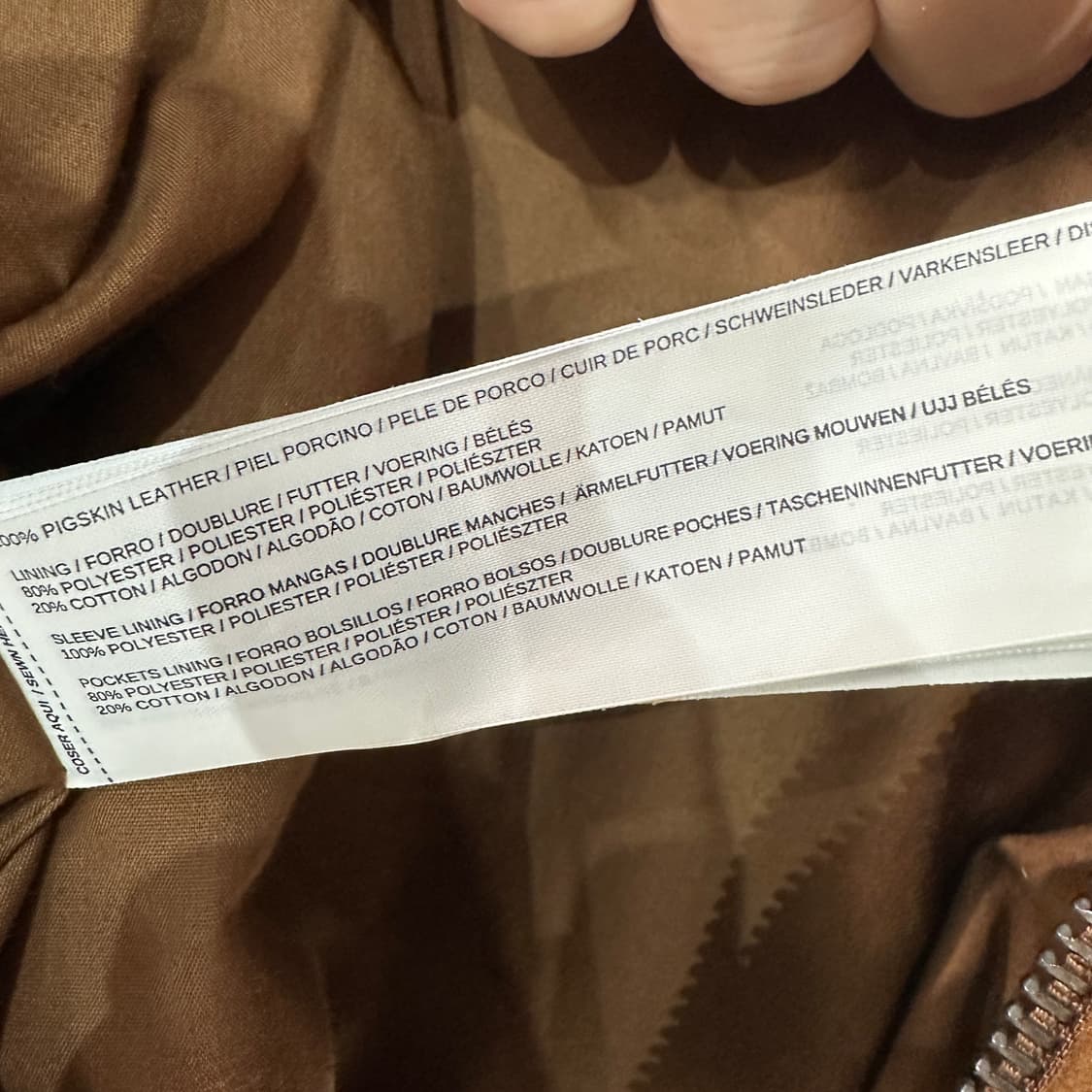 MANGO 망고 가죽 스웨이드 자켓 100-105 상품이미지5