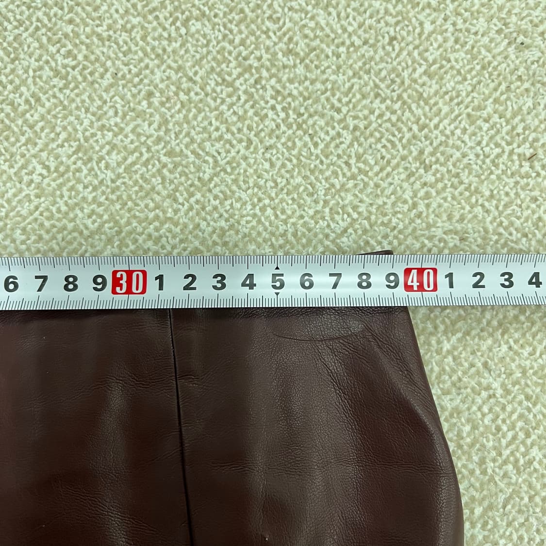 77 셀렙샵 레더 미드 스커트 치마 0219M 상품이미지5