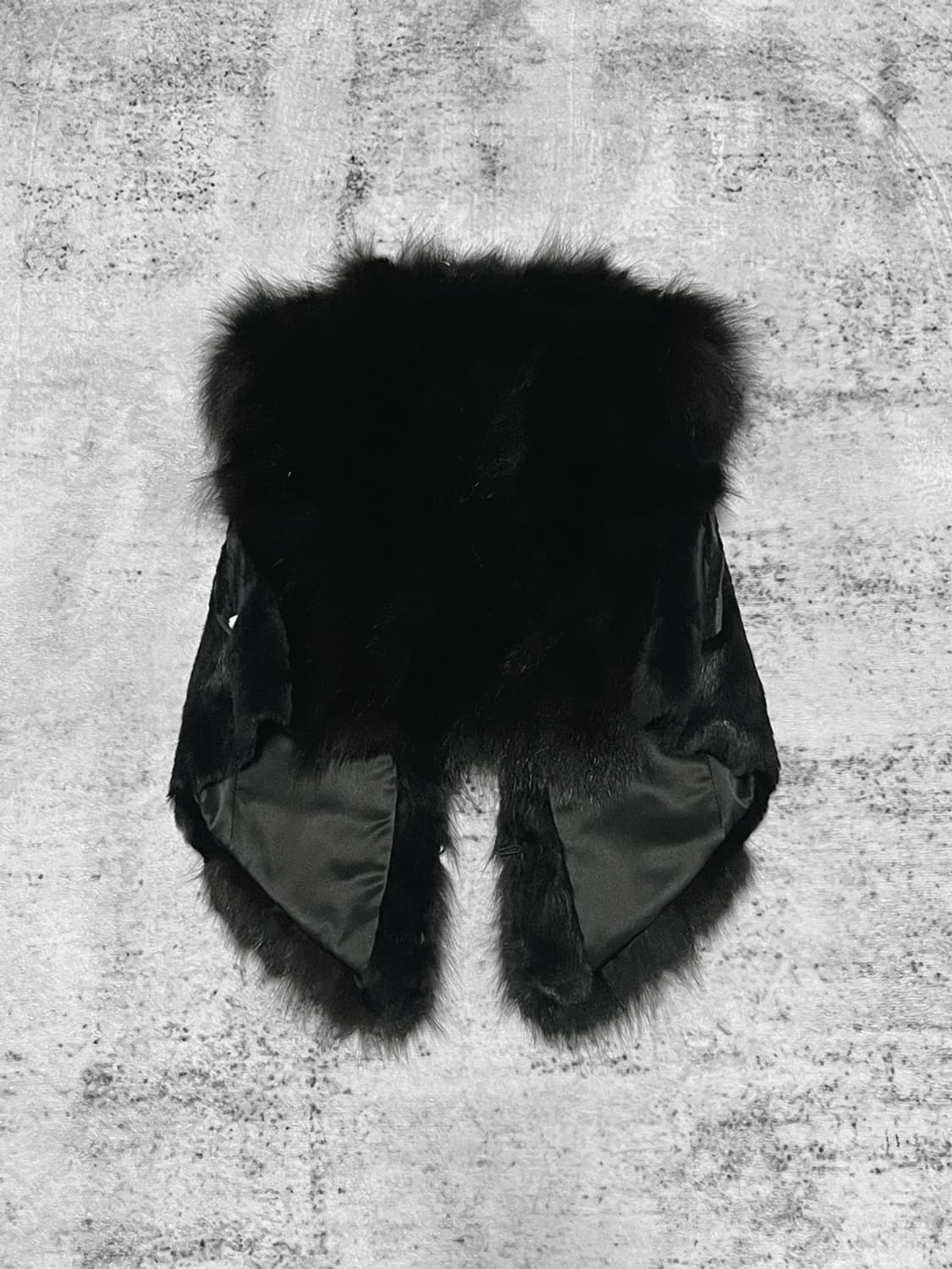 fox fur cropp vest  상품이미지5