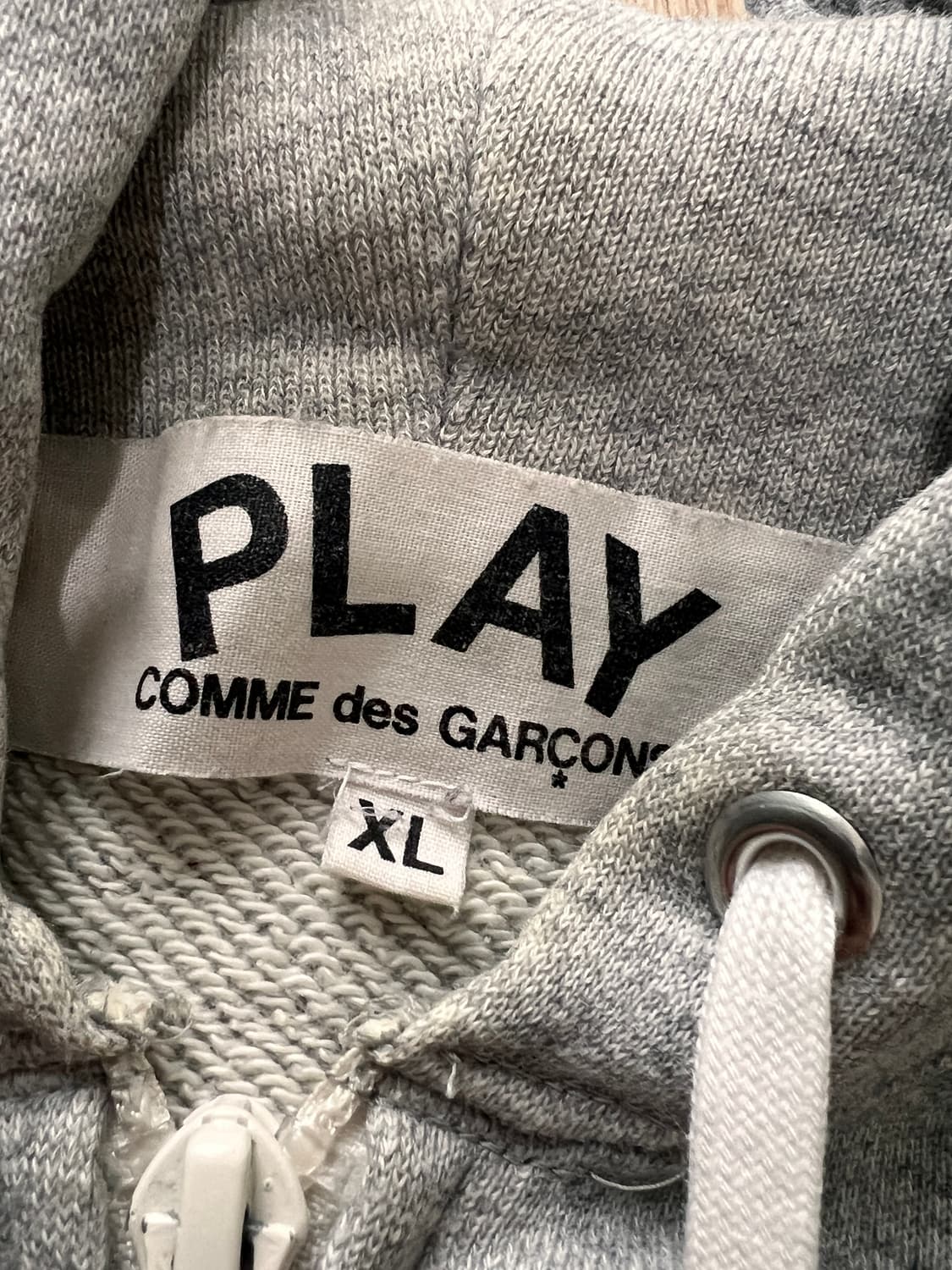 꼼데가르송 그레이 후드집업 상품이미지2