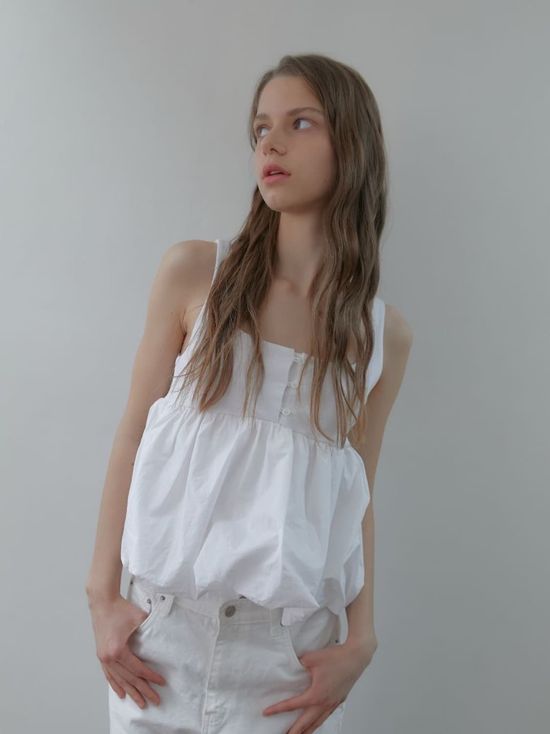 헤더먼트 이브저지탑 화이트 상품이미지2