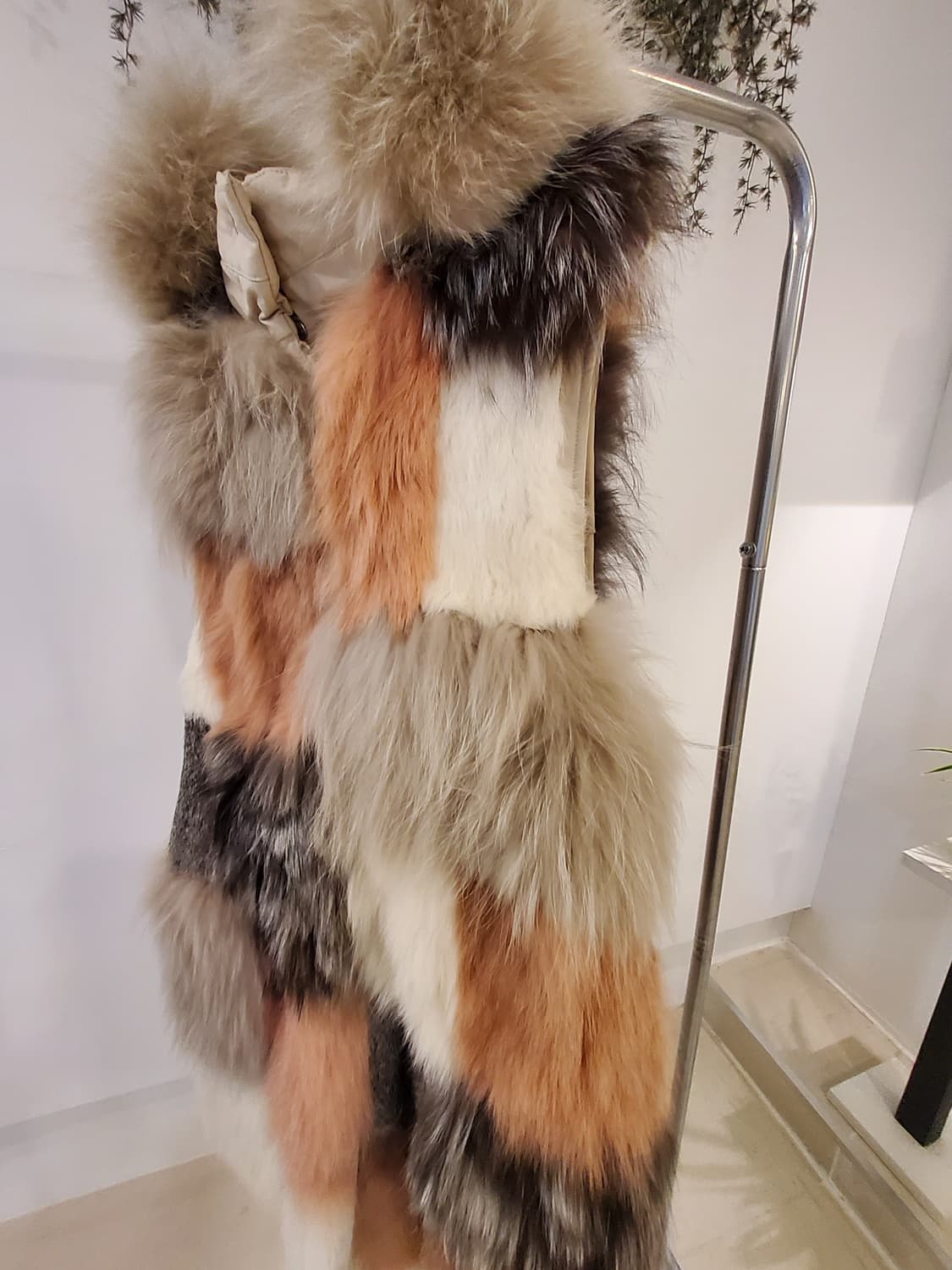 양면 퍼 롱조끼 상품이미지3