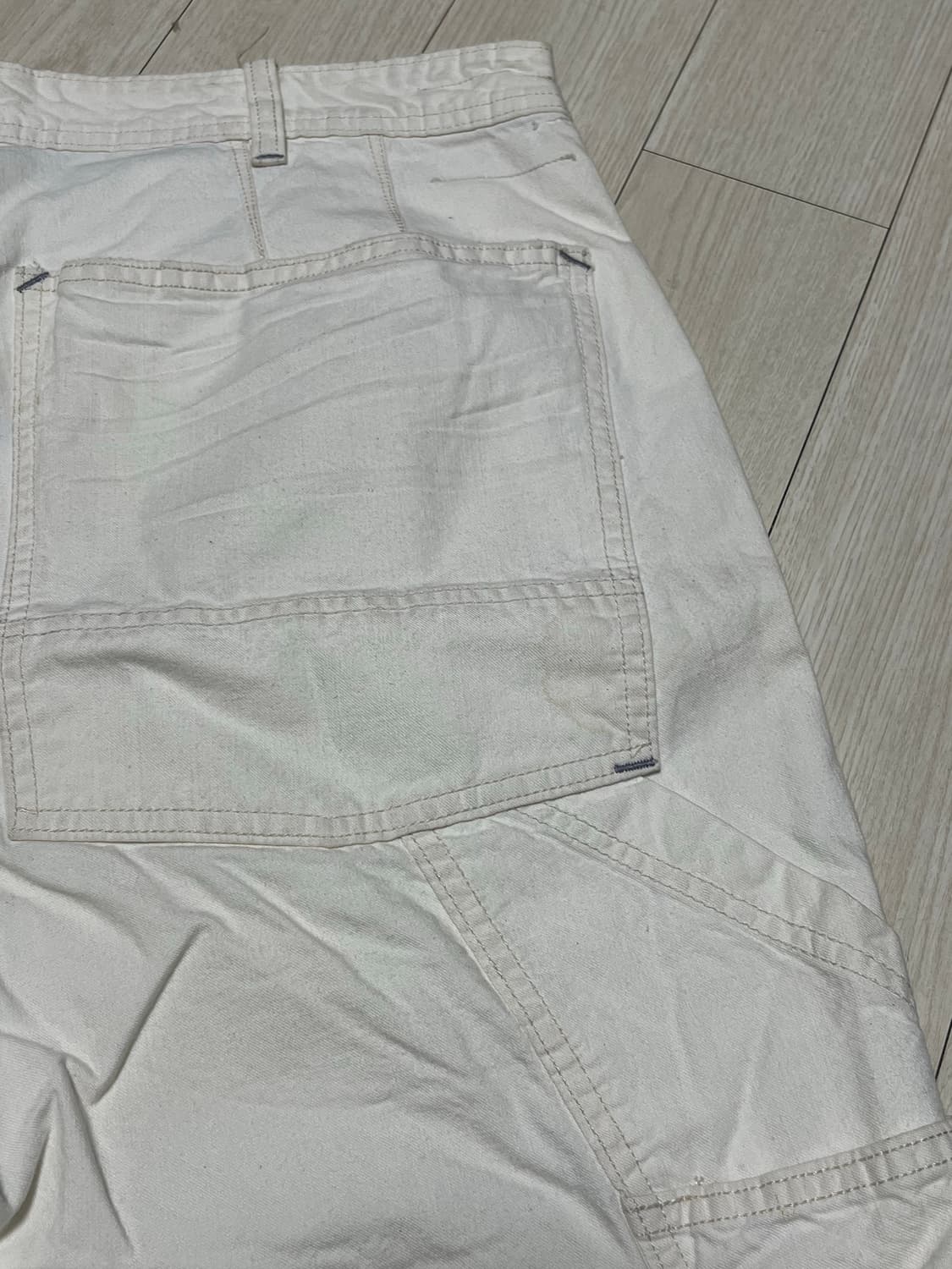 폴로RL빈티지아이보리더블포켓카팬더쇼츠 36 상품이미지5