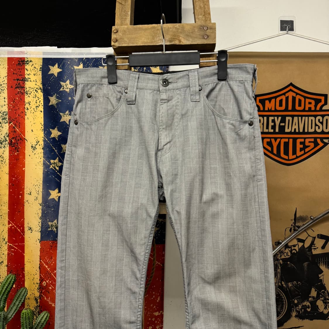 리바이스 스트레이트 핏 윈도우 체크 트라우저 슬랙스 팬츠 N309 상품이미지3