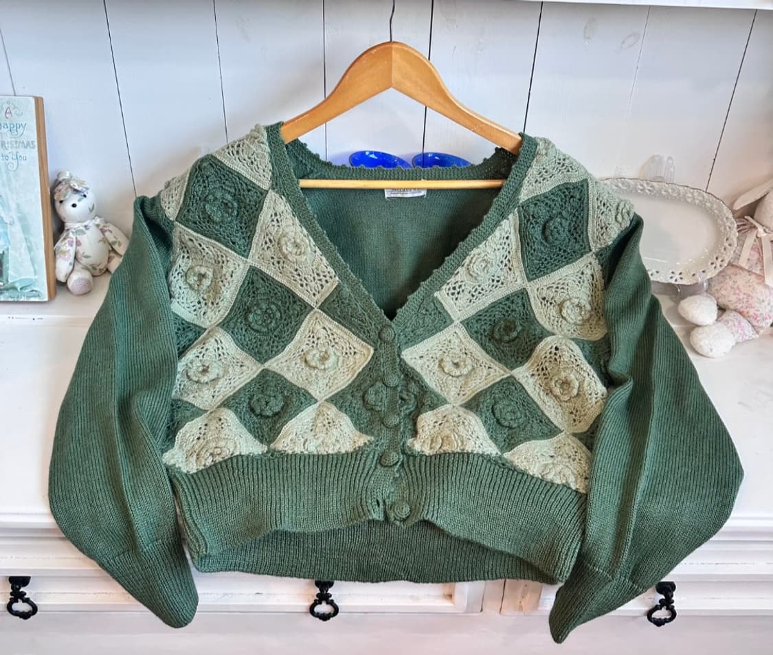 크로셰 패치워크 가디건 상품이미지5
