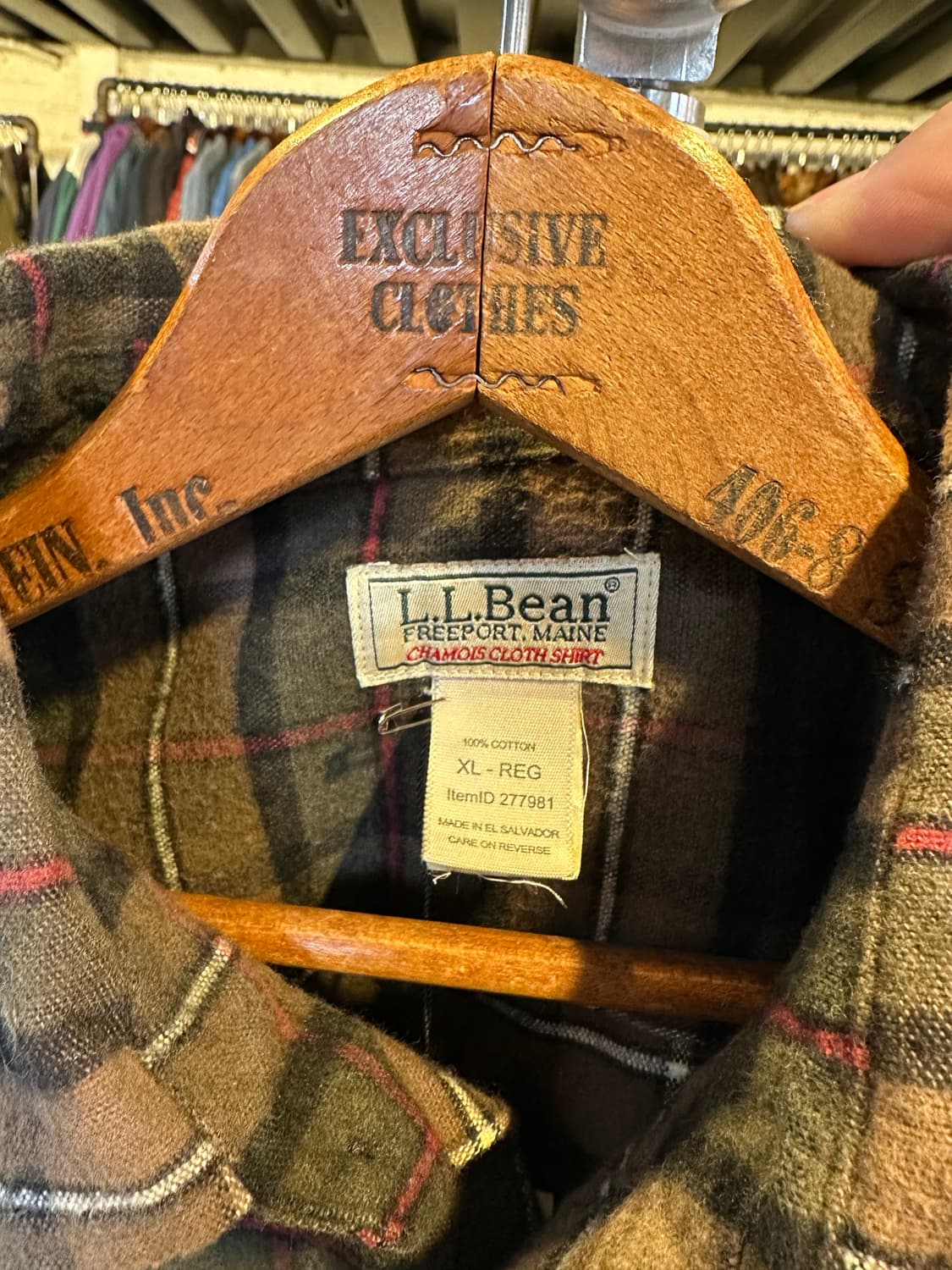 엘엘빈 헤비 코튼 체크 셔츠 상품이미지6