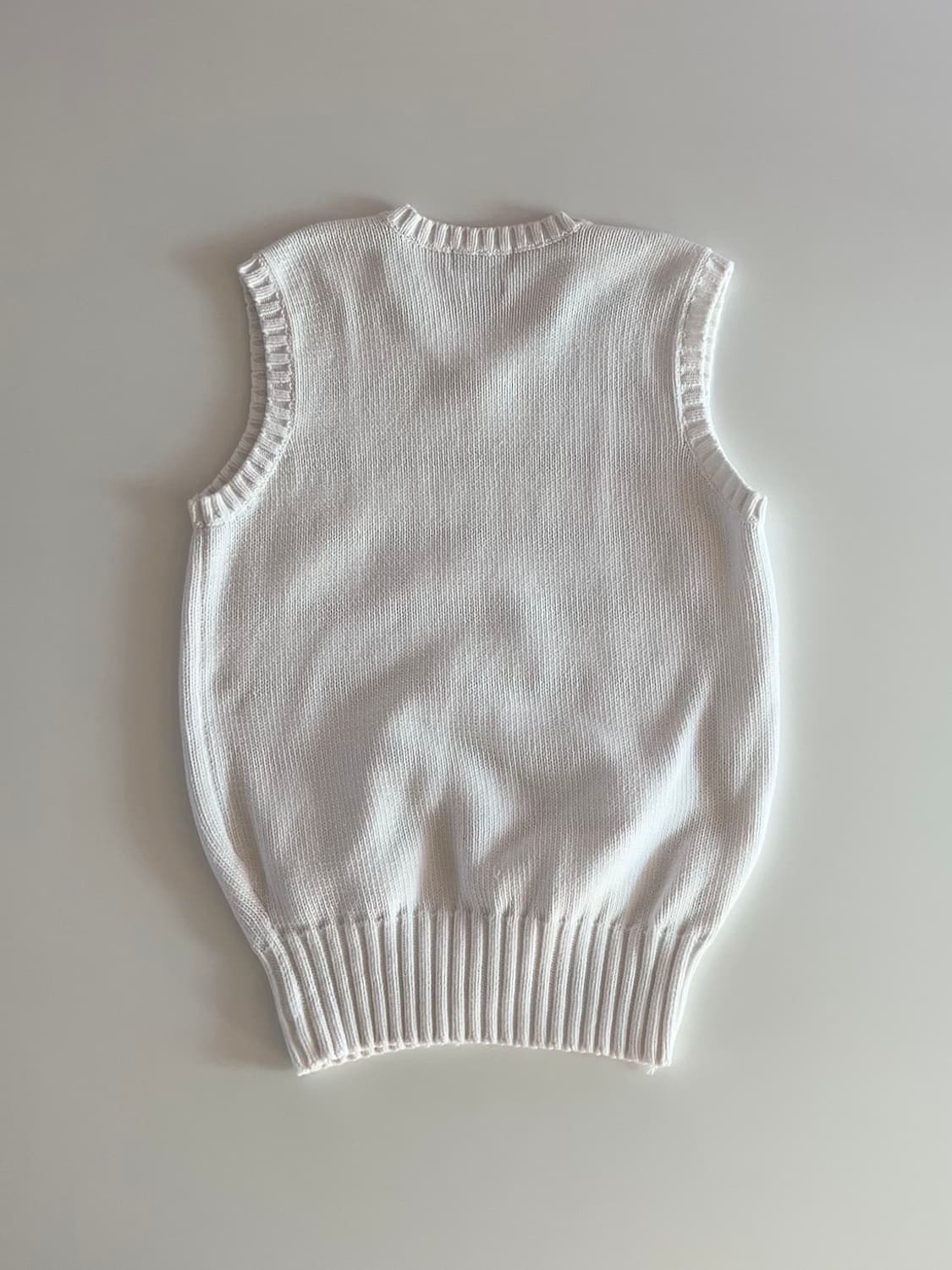 폴로 랄프로렌 화이트 니트 조끼 M 상품이미지4