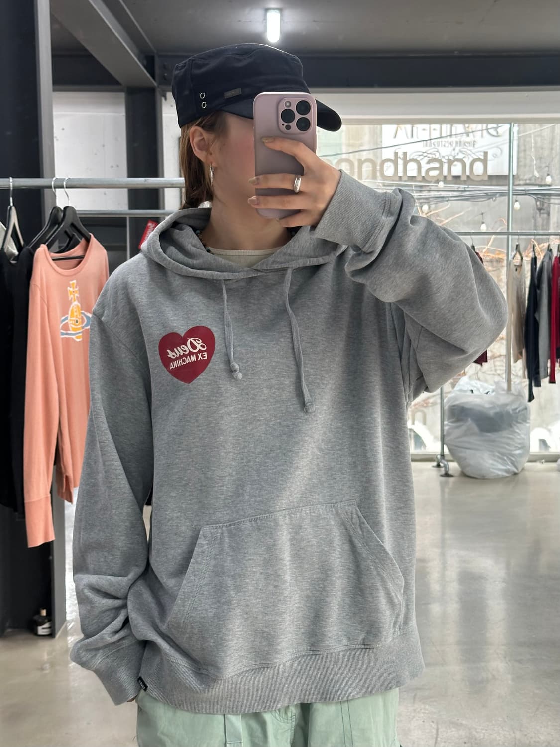 데우스 엑스마키나 하트 모토사이클 후드티 상품이미지3