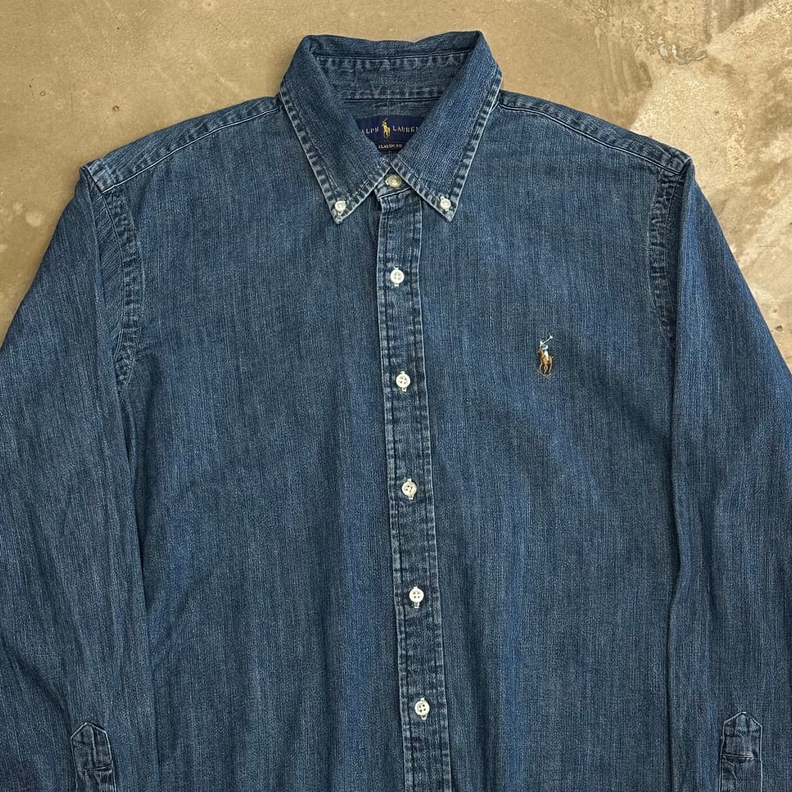 L 폴로랄프로렌 클래식핏 샴브레이 셔츠 상품이미지1