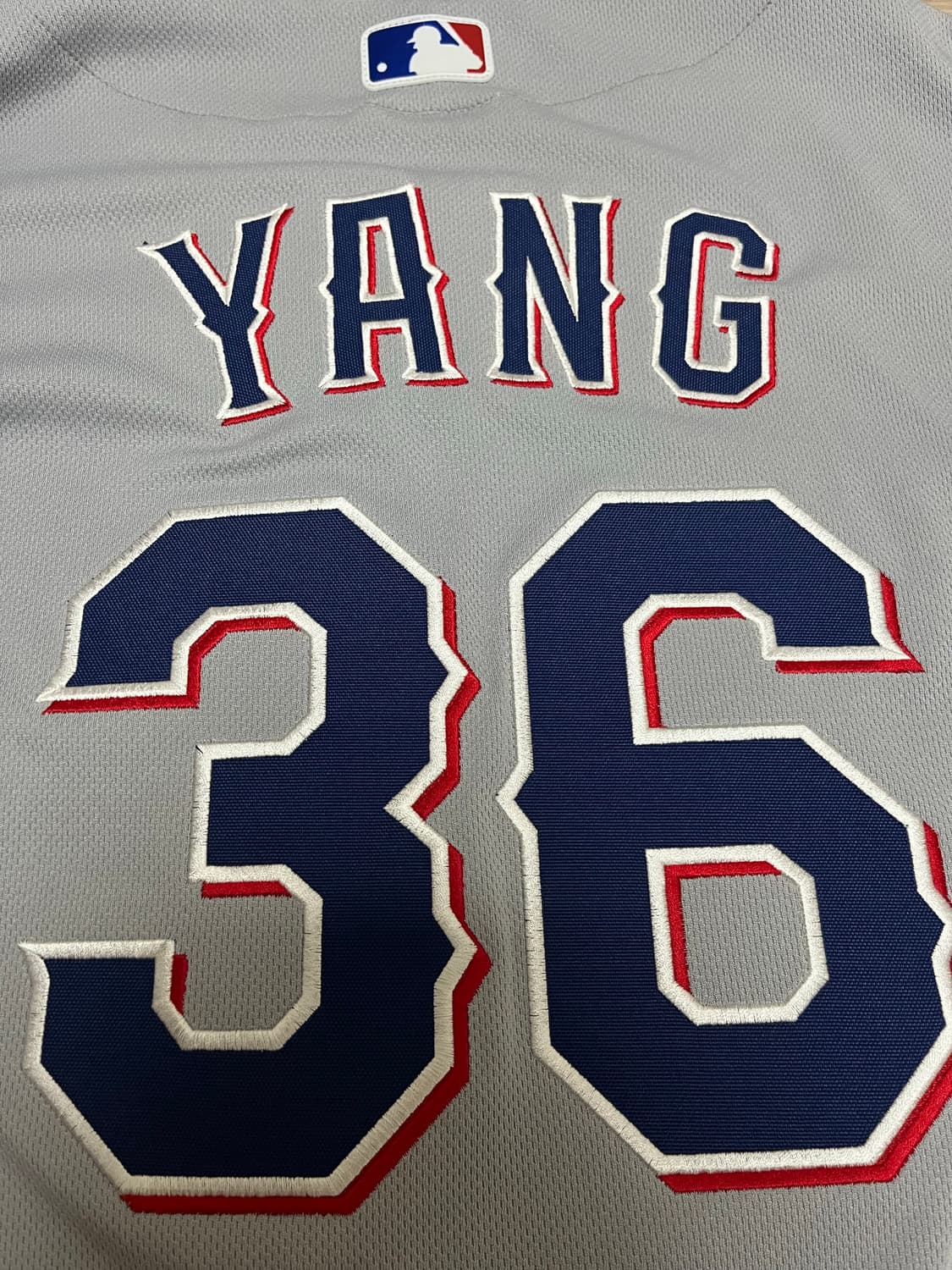 나이키 양현종 텍사스 레인저스 어웨이 그레이 정품 유니폼 상품이미지5