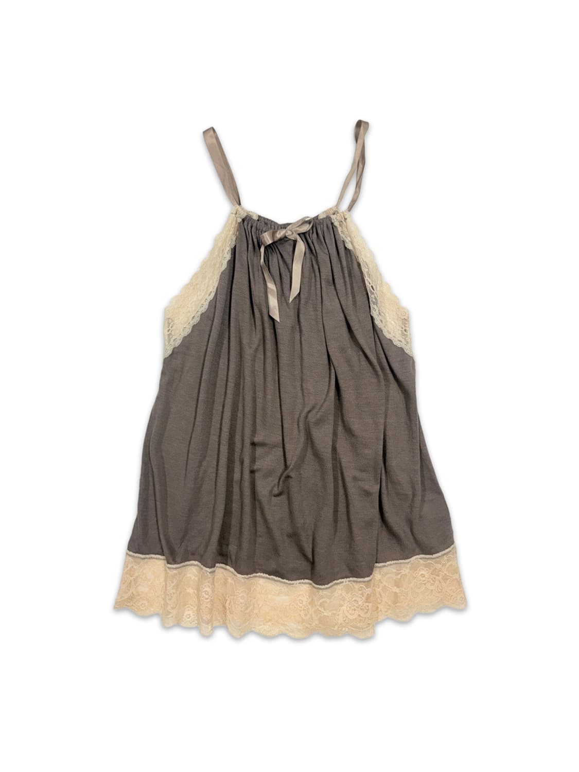 빈티지 Rouge vif 레이스 리본 슬리브리스 상품이미지1