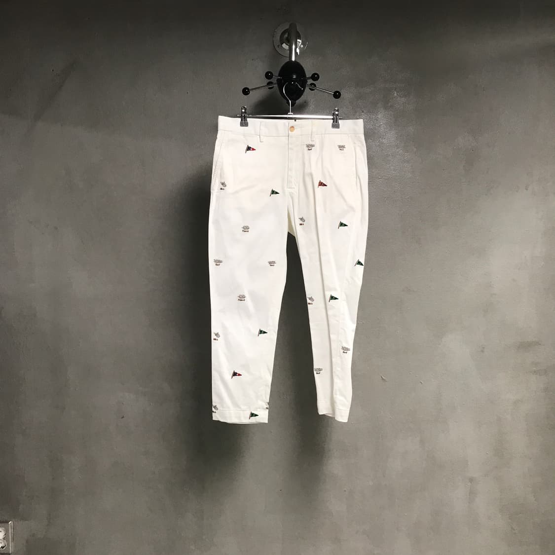 폴로 랄프로렌 멀티 자수 치노 팬츠 화이트 6(W) 상품이미지1