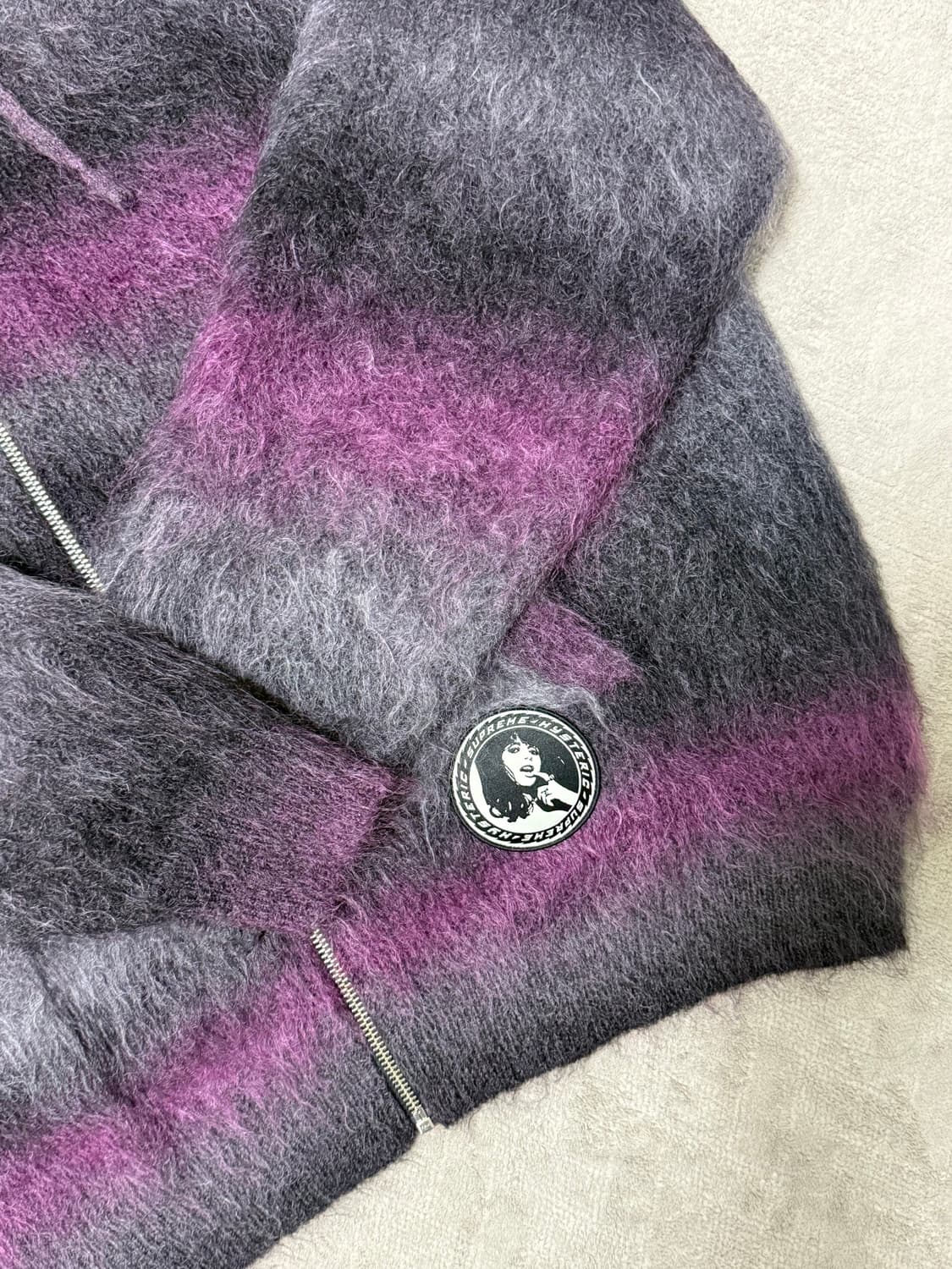 슈프림 히스테릭글래머 모헤어 집업 후드 L 상품이미지2