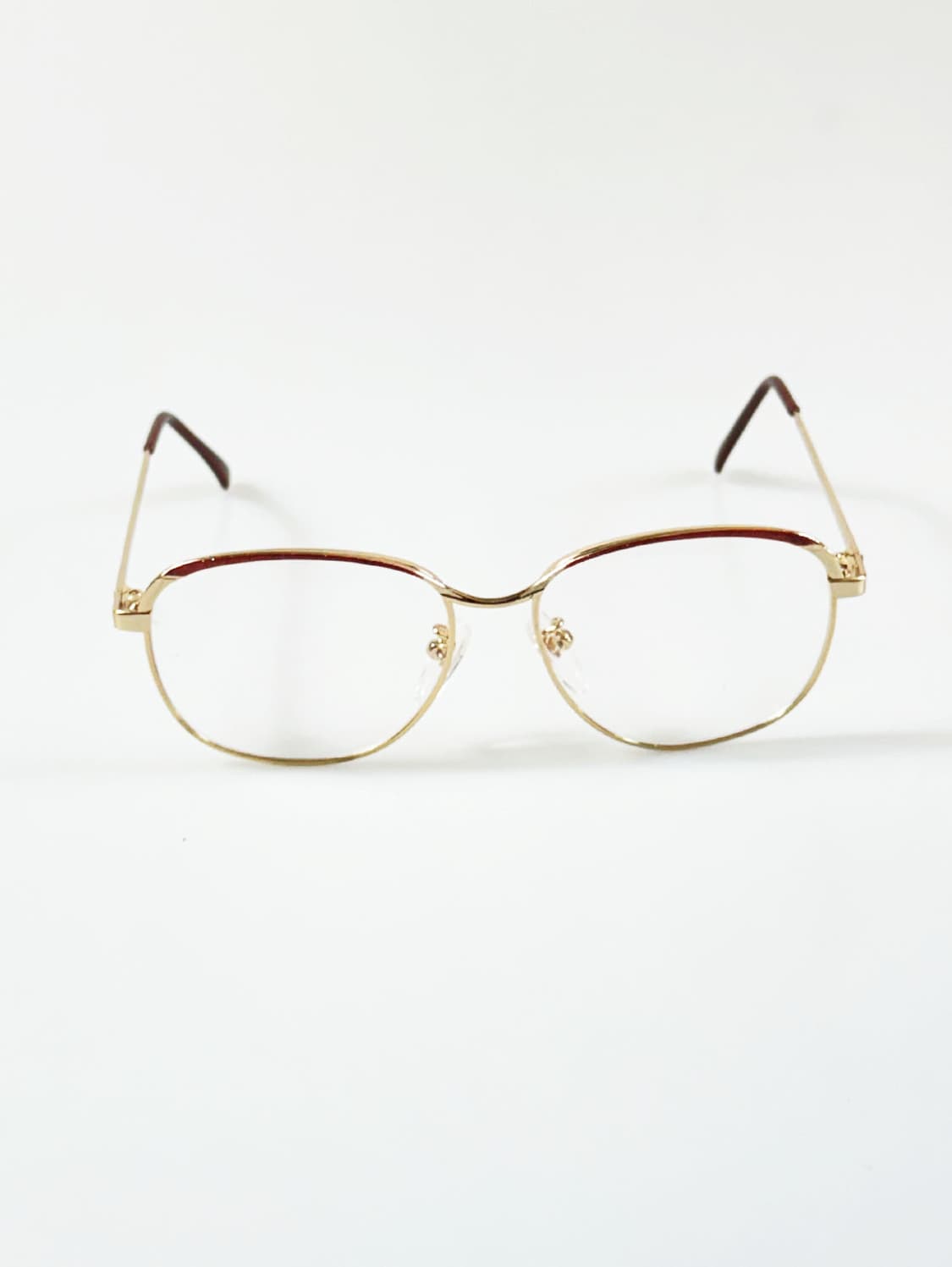 90s 유럽제 골드 스퀘어 보잉 메탈 프레임 빈티지 안경 상품이미지2