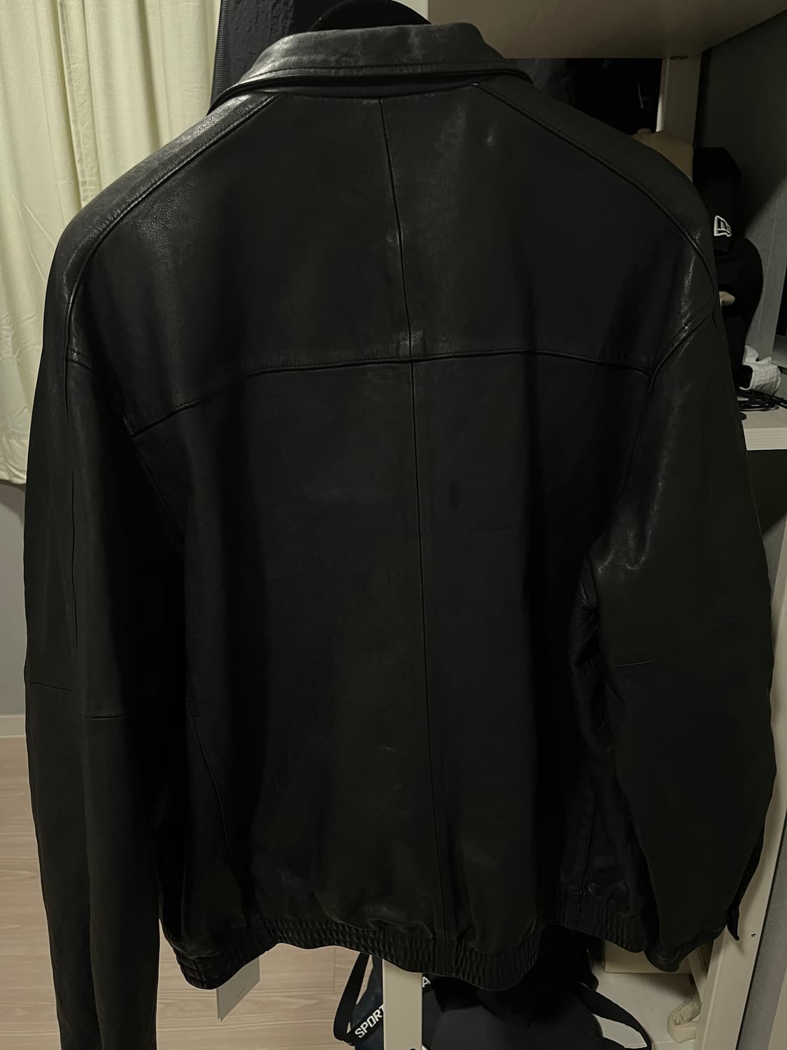 유스 워시드 레더 블루종 상품이미지4