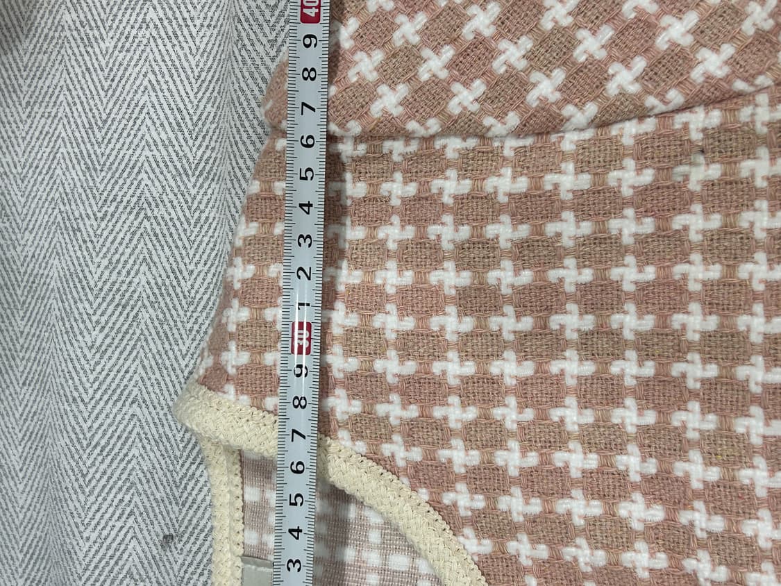 [F] 미엘로 인디핑크 하운드투스 트위드 자켓 가디건 여성 F 상품이미지9