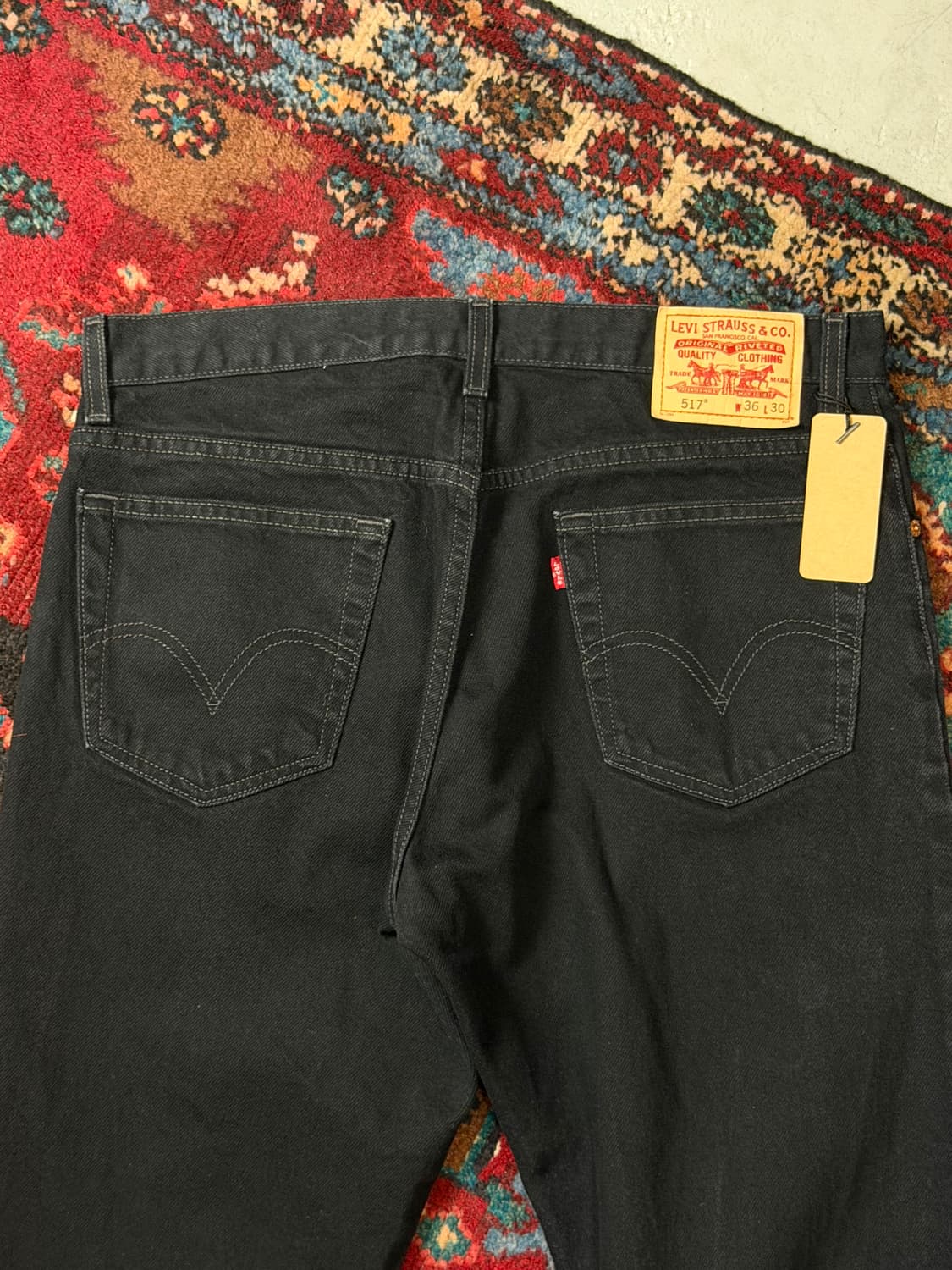 00's 리바이스 517 블랙 부츠컷 플레어진 상품이미지7