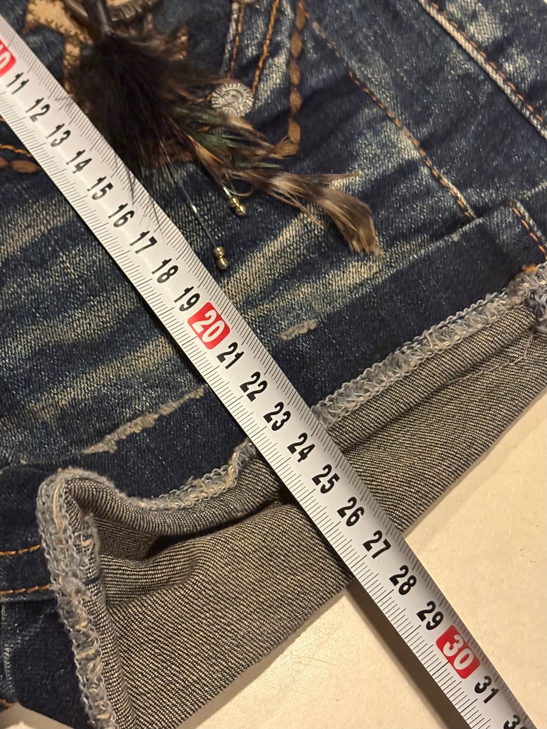 레드페퍼 로우라이즈 데님 쇼츠 반바지 상품이미지5