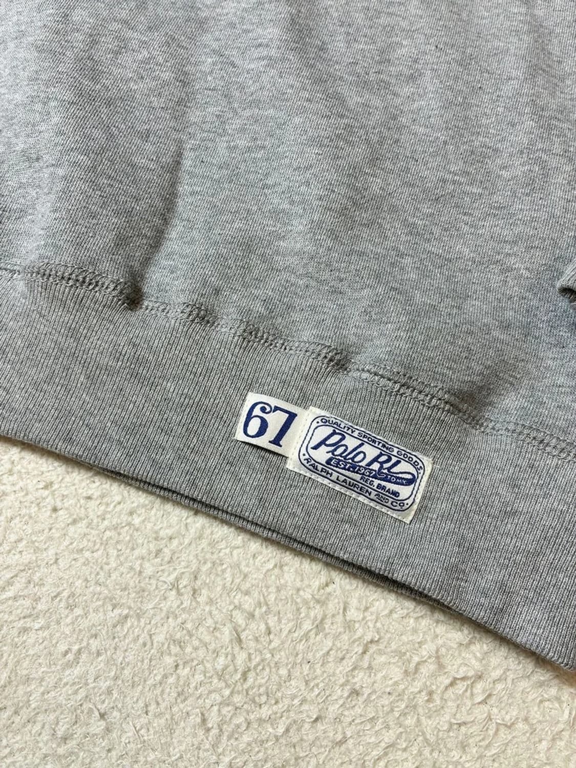 폴로 랄프로렌 아치 로고 신형택 기모 크루넥 맨투맨 PN7049 상품이미지5