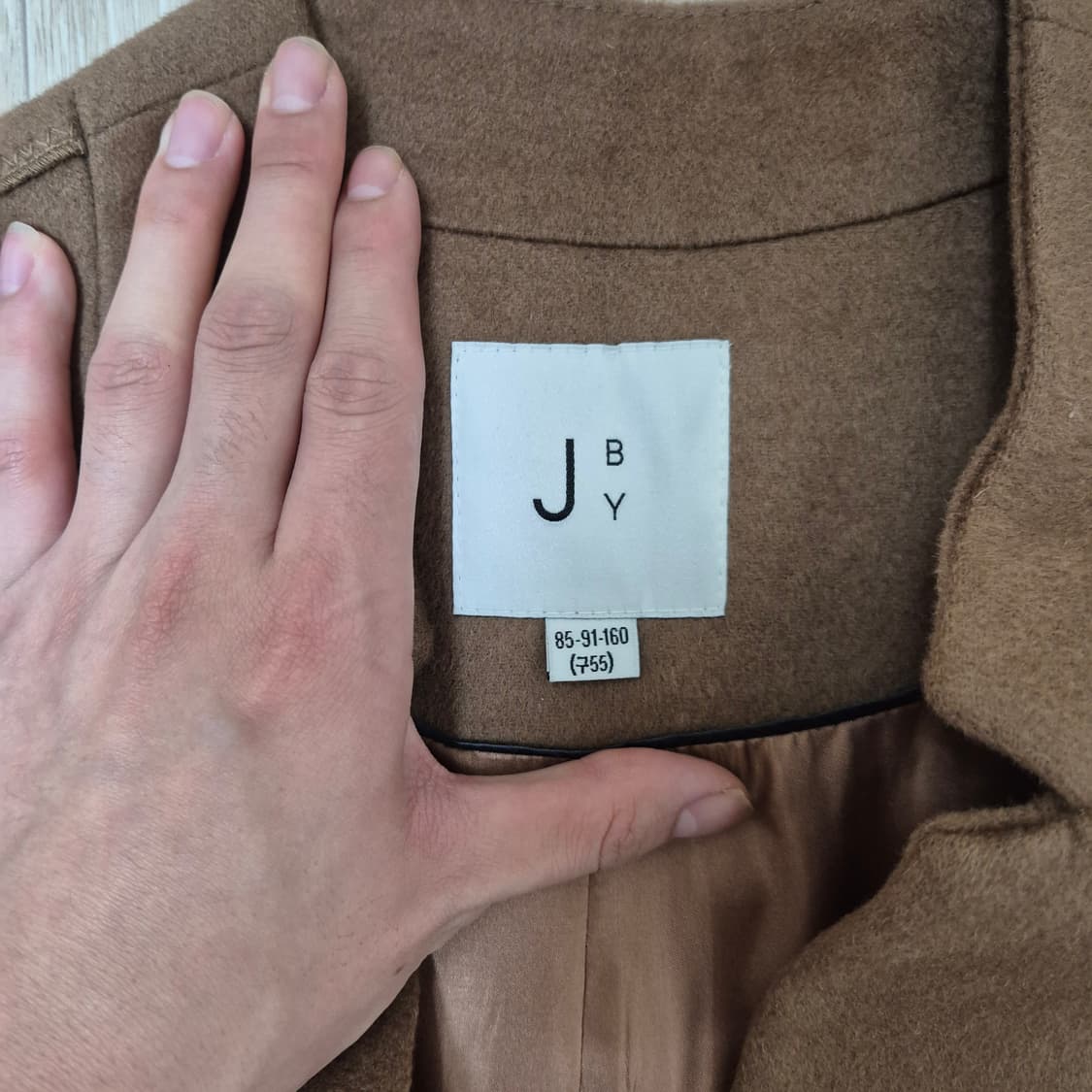 제이바이 여성 모직 럭셔리 싱글 코트 상품이미지4