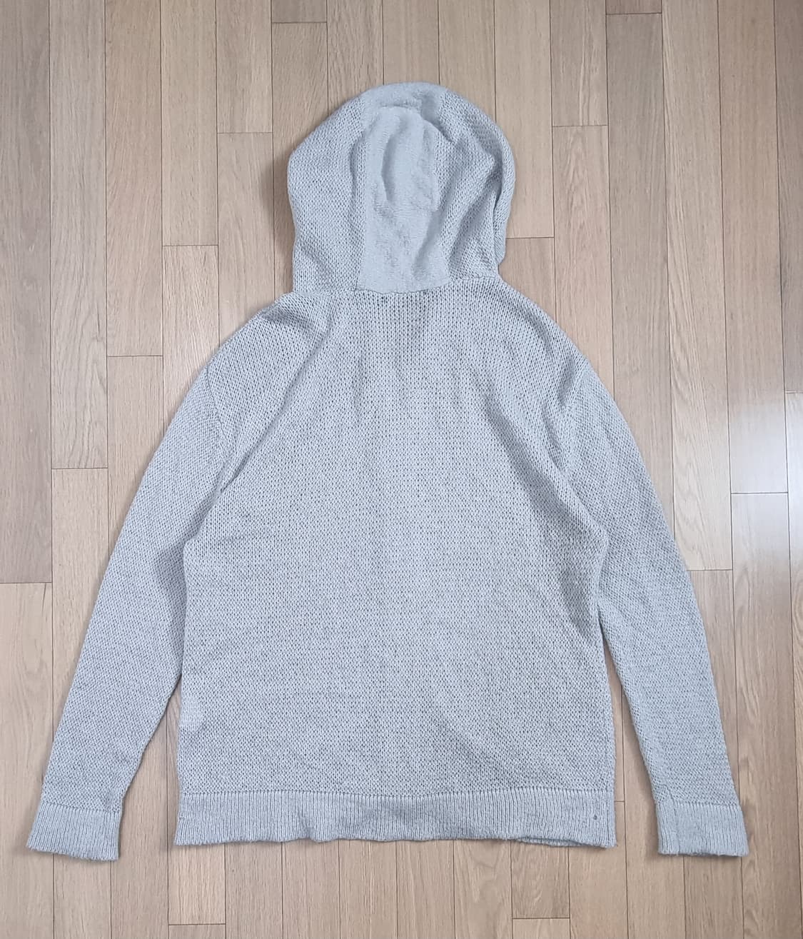 헤칭룸 니트 후드집업 3size _ 남성, 끈없음 상품이미지5