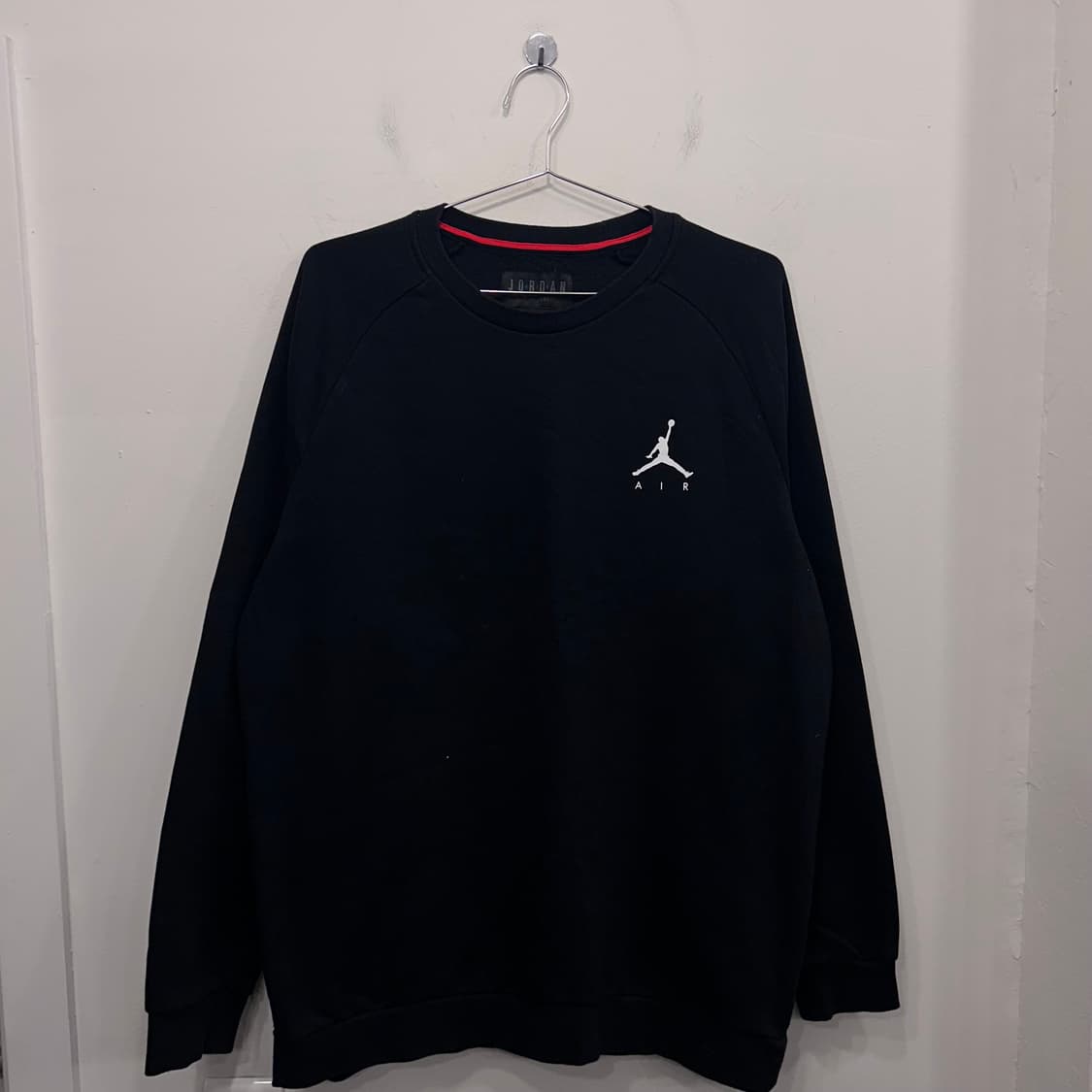 조던 에어 스몰로고 약기모 래글런 코튼 맨투맨 상품이미지2