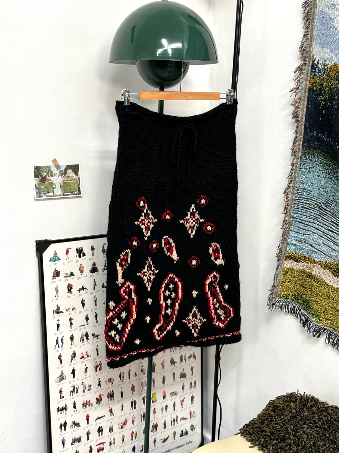 Paisley knit skirt/P10 상품이미지1